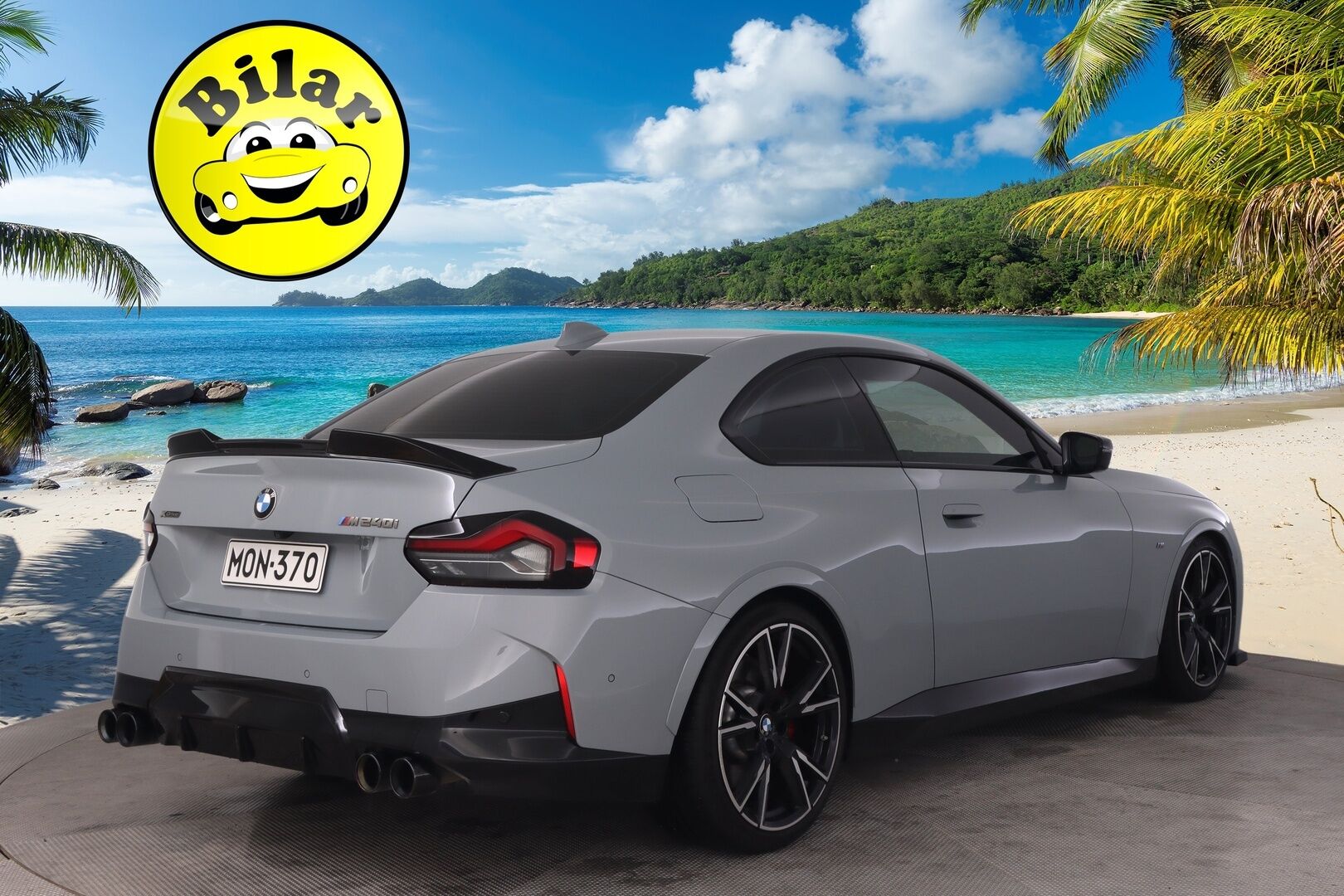 BMW M240i 2022 G42 xDrive - Harman&Kardon | HUD | Adapt Led | BLISS | Comfort Access | Merkkihuollettu | Vernasca | P*Kamera | Brooklyn Grey Metallic | Apple Carplay | Pilot Sport 4S