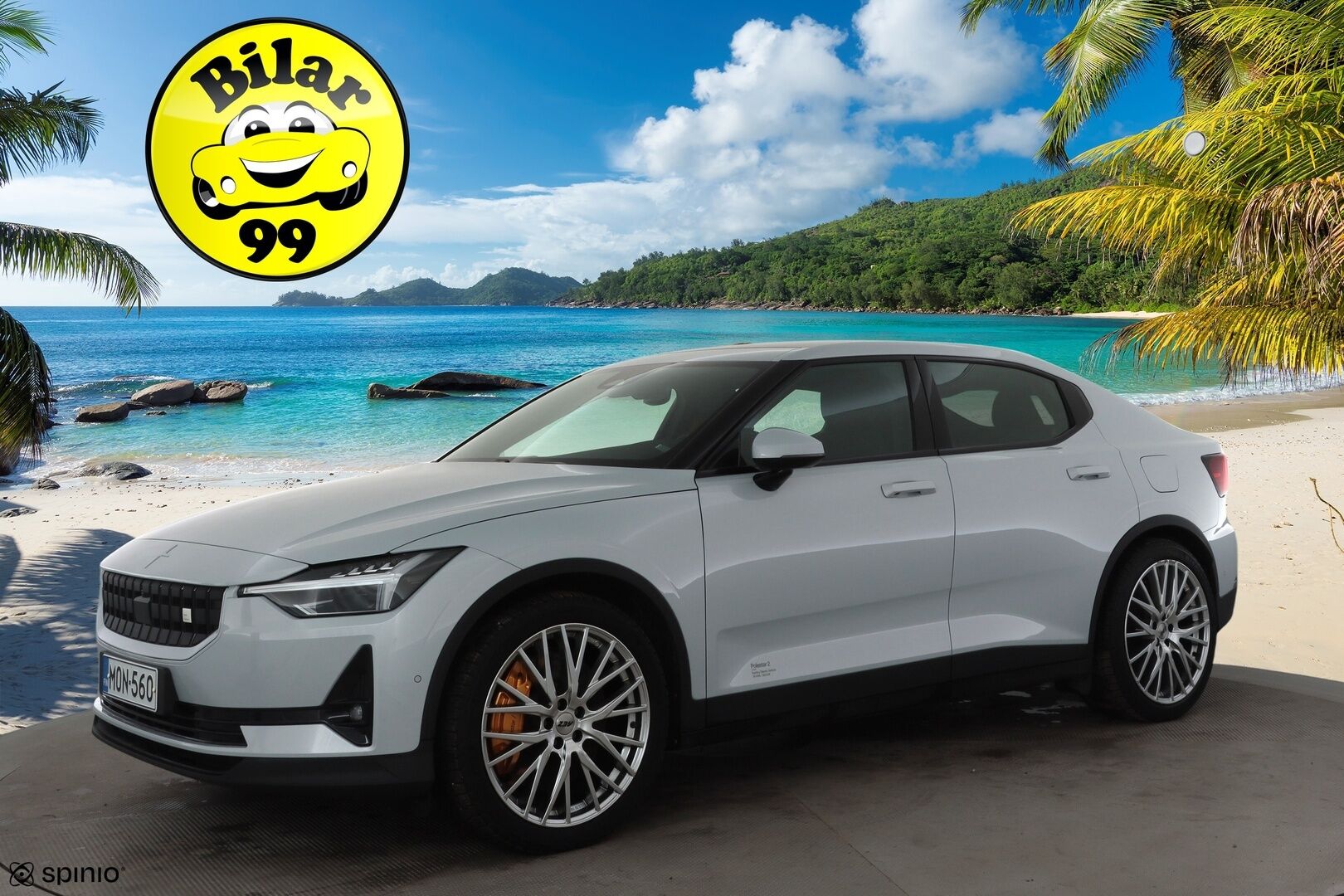 Polestar 2 2023 Long Range Dual Motor Performance, 350kW * H&K / Lasikatto / Koukku / ILP / ACC / LED / 360 / Sportpenkki Muistilla * - 1-om Suomi-auto / Akku kuntotarkastettu SoH 96.2% / 2x Latauskaapelit / Kahdet renkaat aluvanteilla / Merkkihuollettu