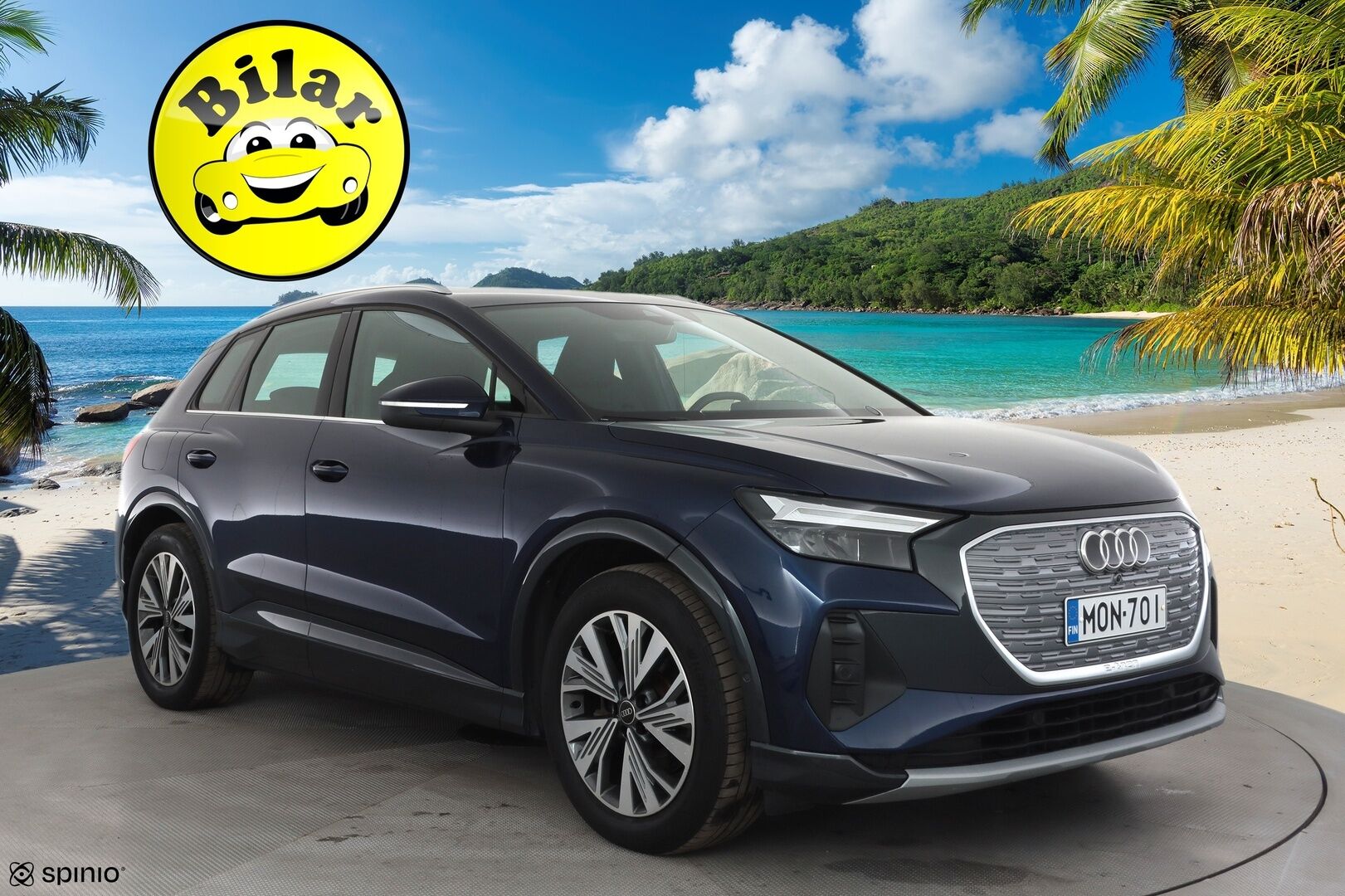 Audi Q4 e-tron 2023 35 e-tron - 1.Om Suomi-auto | Kahdet OEM vanteet  | Seuraava katsastus 04/2028 | ACC | ILP | Kamera | Sporttipenkit | LED | Apple&Android | 3-Alueinen ilmastointi
