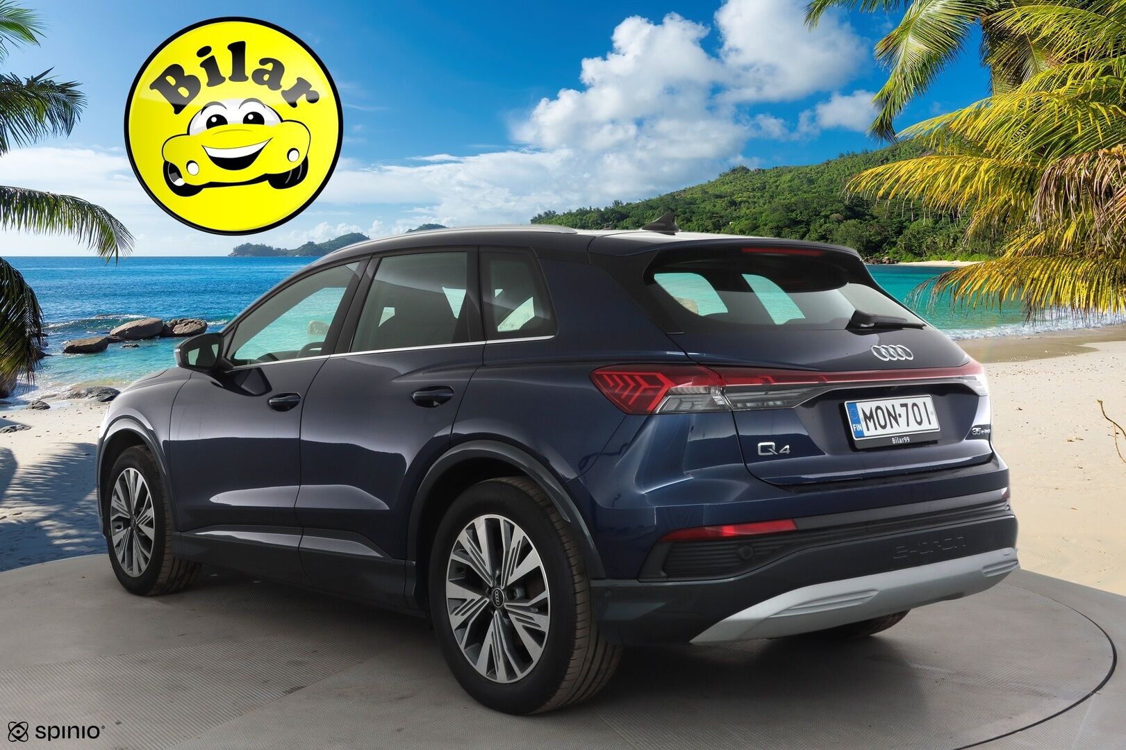 Audi Q4 e-tron 2023 35 e-tron - 1.Om Suomi-auto | Kahdet OEM vanteet  | Seuraava katsastus 04/2028 | ACC | ILP | Kamera | Sporttipenkit | LED | Apple&Android | 3-Alueinen ilmastointi