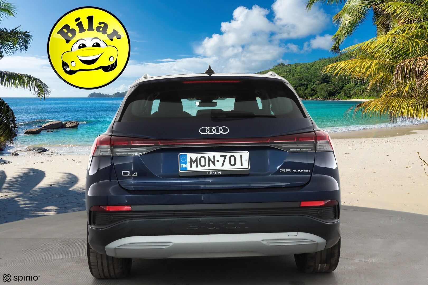 Audi Q4 e-tron 2023 35 e-tron - 1.Om Suomi-auto | Kahdet OEM vanteet  | Seuraava katsastus 04/2028 | ACC | ILP | Kamera | Sporttipenkit | LED | Apple&Android | 3-Alueinen ilmastointi