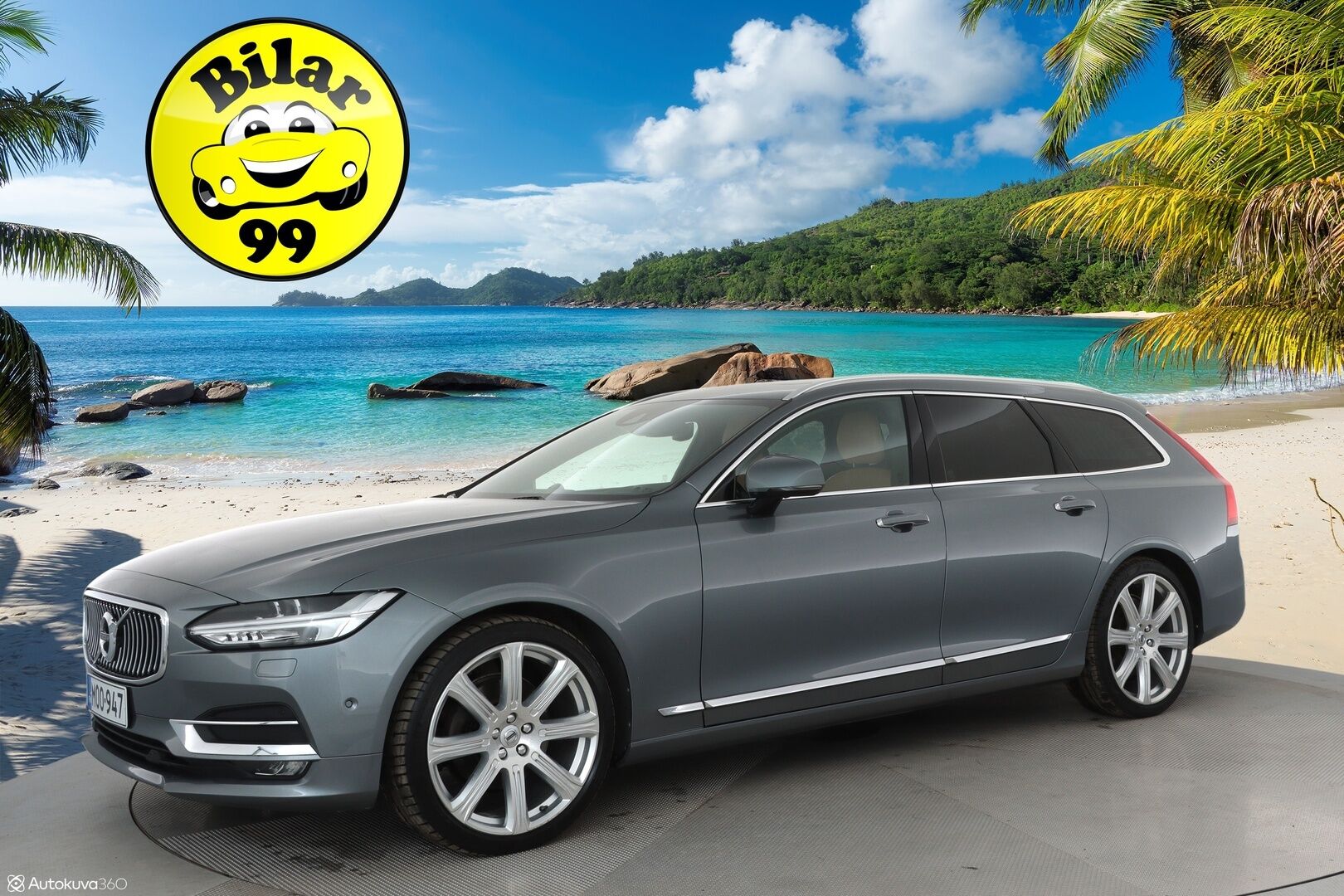 Volvo V90 2017 D5 AWD Inscription aut **HUD / Panorama / 360° Kamera / Adapt.Vakkari / Sporttipenkit Muistilla / Full-LED** - 3,99 % KORKOTARJOUS TÄHÄN AUTOON - Bowers&Wilkins / Digimittaristo / Navi / Kaistavahti / KeylessGO / 2x Renkaat