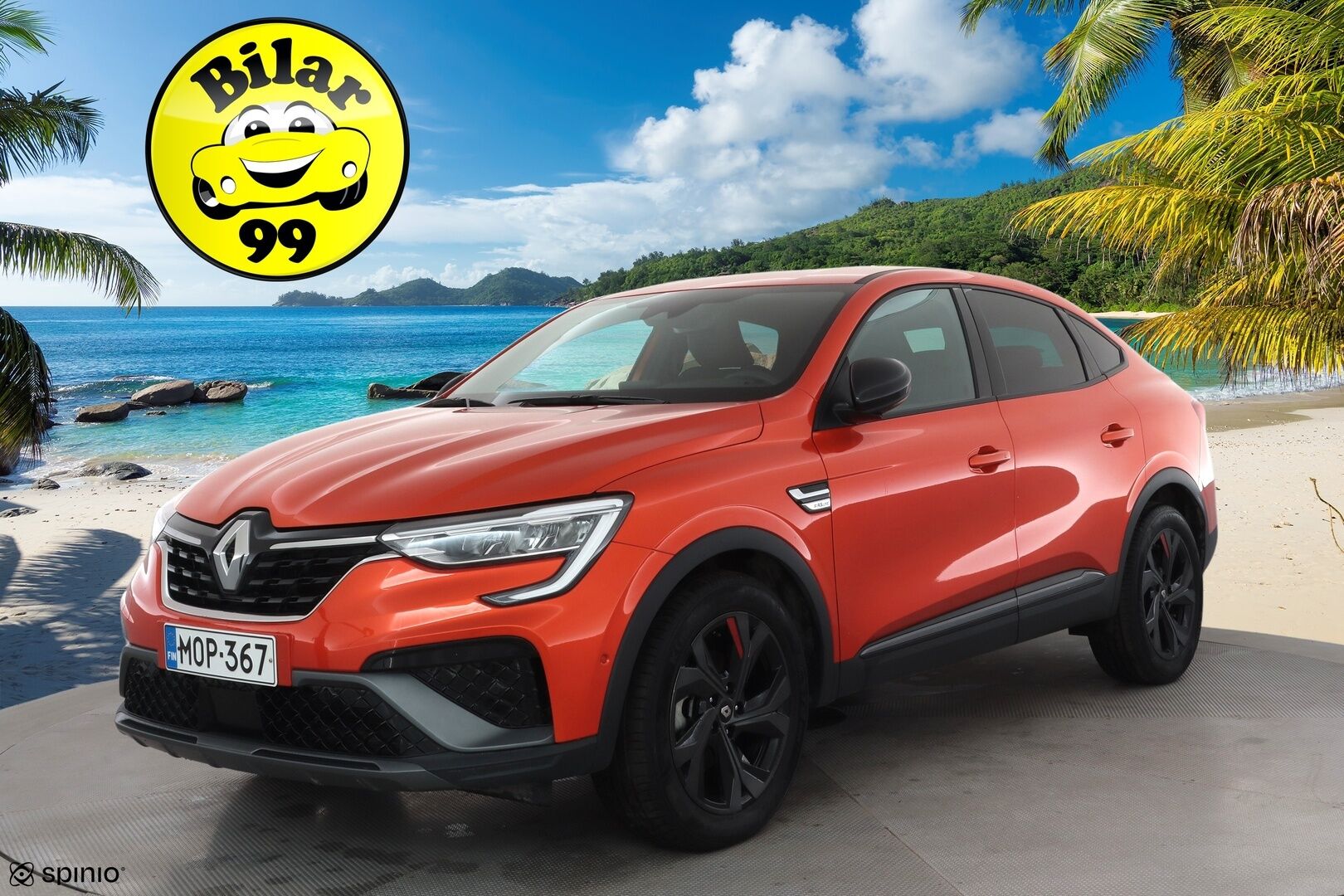 Renault Arkana 2023 E-TECH 145 Hybrid R.S. Line * ACC / LED / P.Kamera / Sähköpenkit / Navi / Kaistavahti / Keyless * - Suomi-auto / Kahdet renkaat aluvanteilla