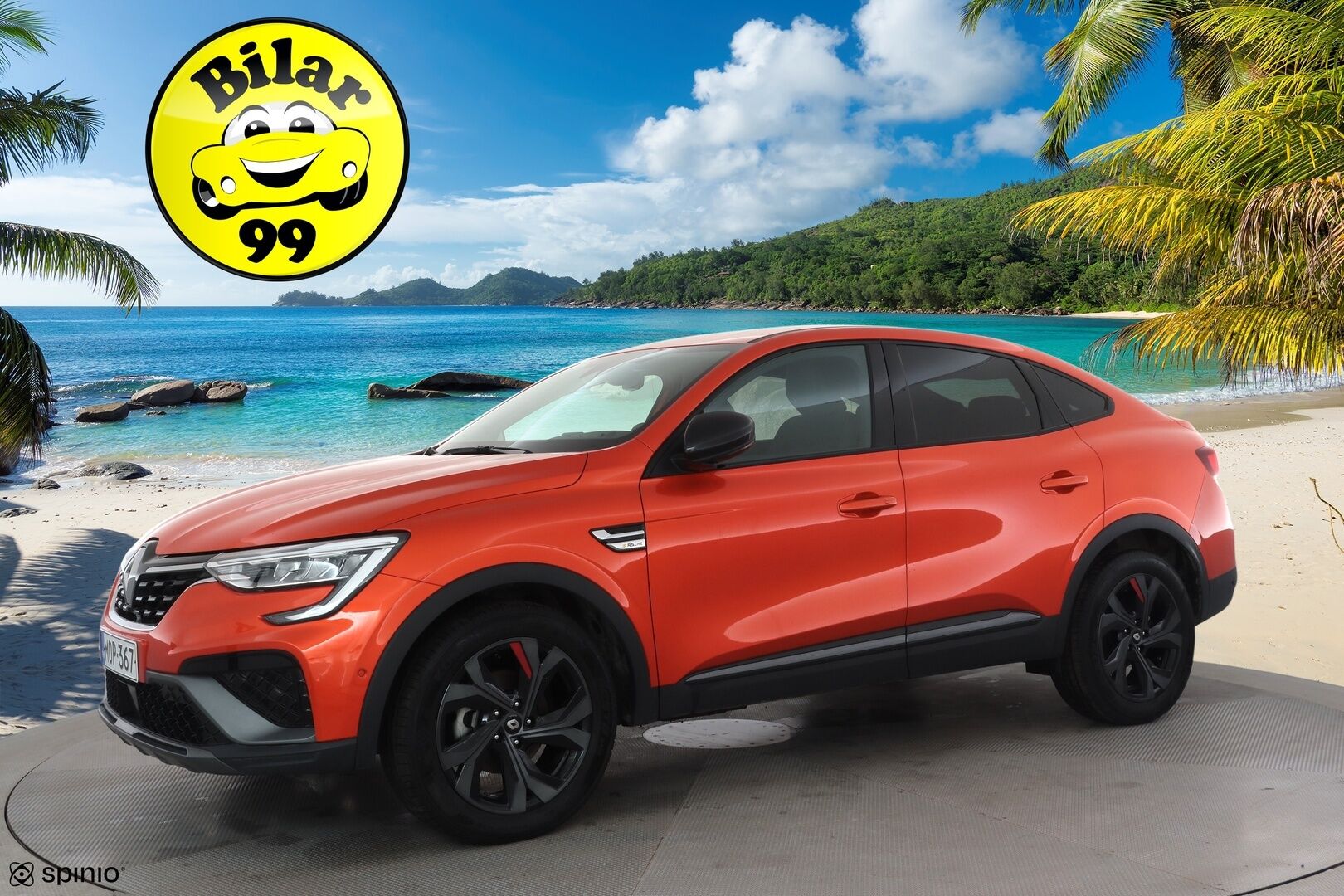 Renault Arkana 2023 E-TECH 145 Hybrid R.S. Line * ACC / LED / P.Kamera / Sähköpenkit / Navi / Kaistavahti / Keyless * - Suomi-auto / Kahdet renkaat aluvanteilla