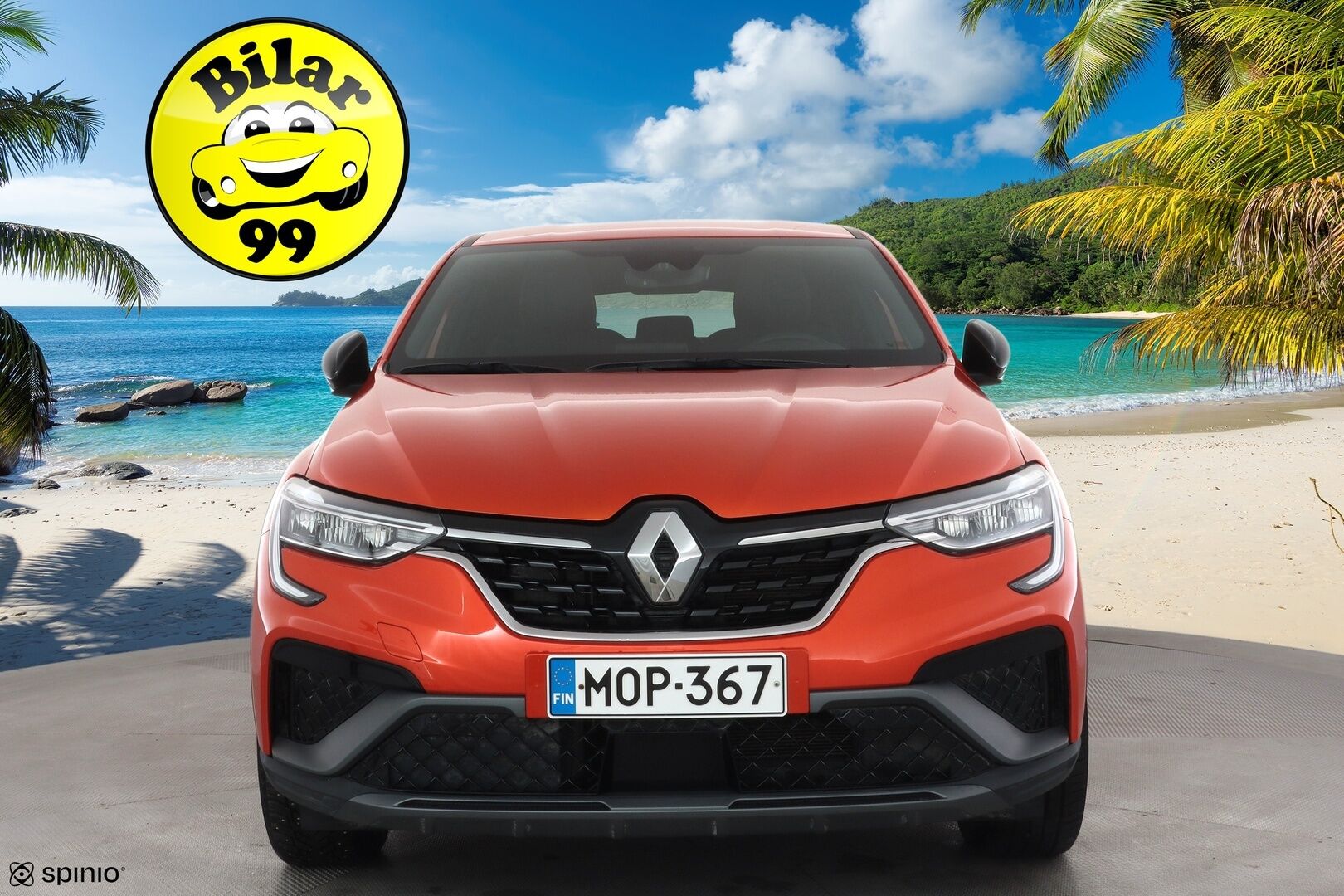 Renault Arkana 2023 E-TECH 145 Hybrid R.S. Line * ACC / Nahkasisusta / LED / P.Kamera / Sähköpenkit / Navi / Kaistavahti / Keyless * - Suomi-auto / Kahdet renkaat aluvanteilla - HULLUT AVAJAISHULINAT KORKOTARJOUS 3,29 %