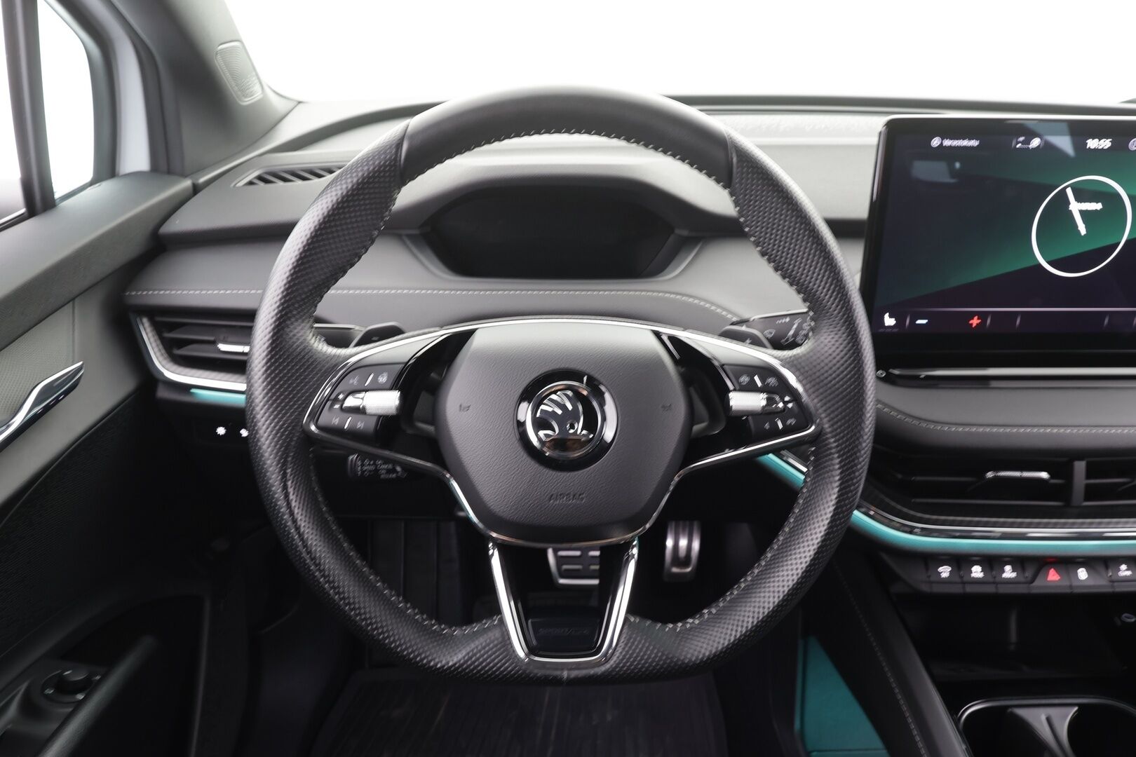 Skoda Enyaq 2023 80 SportLine iV * Canton / ACC / ILP / Matrix-LED / Koukku / P.Kamera / Muistipenkki / Navi / Keyless * - 1-om Suomi-auto / Akku kuntotarkastettu SoH 93% / 2x Latauskaapelit / Kahdet renkaat