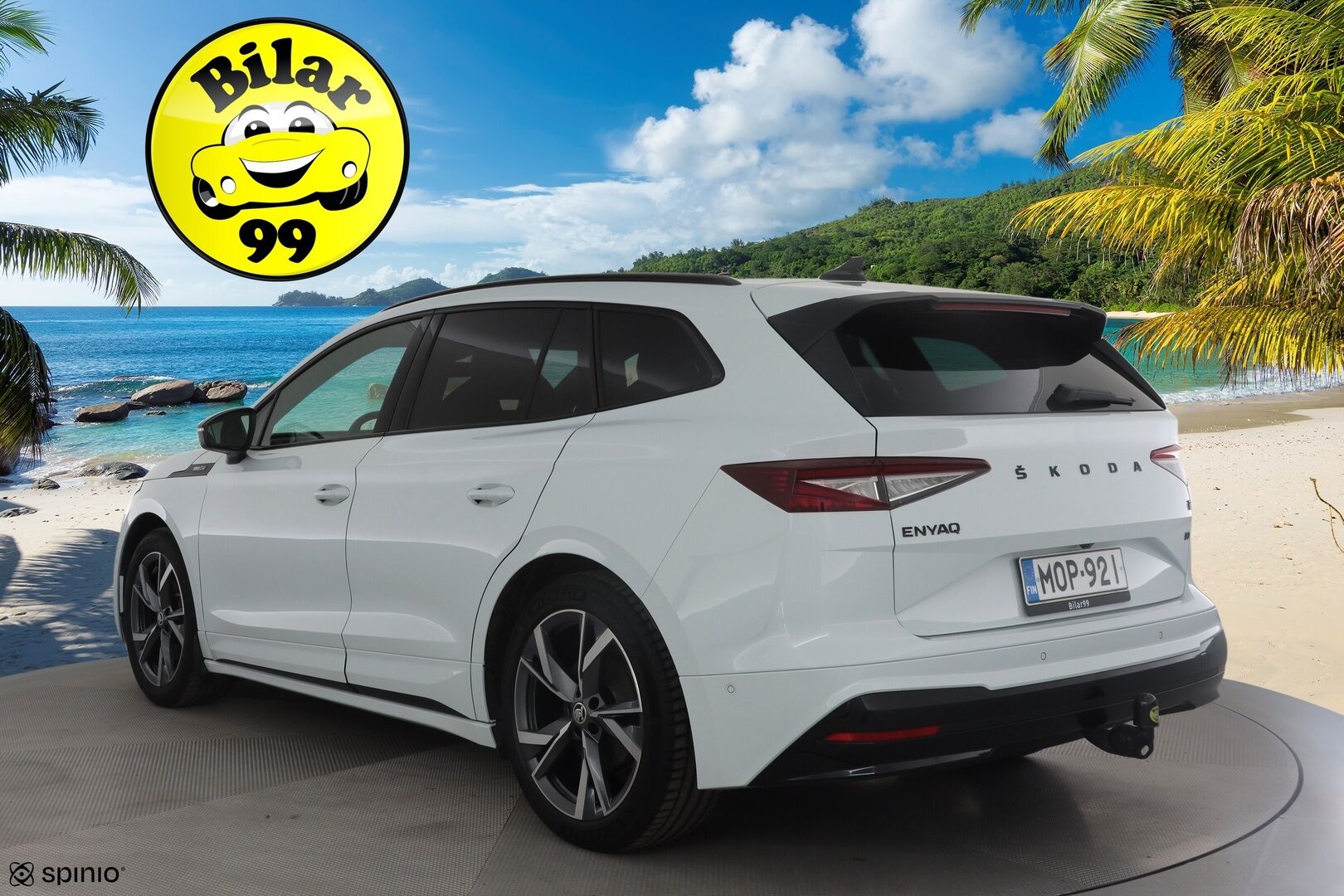 Skoda Enyaq 2023 80 SportLine iV * Canton / ACC / ILP / Matrix-LED / Koukku / P.Kamera / Muistipenkki / Navi / Keyless * - 1-om Suomi-auto / Akku kuntotarkastettu SoH 93% / 2x Latauskaapelit / Kahdet renkaat