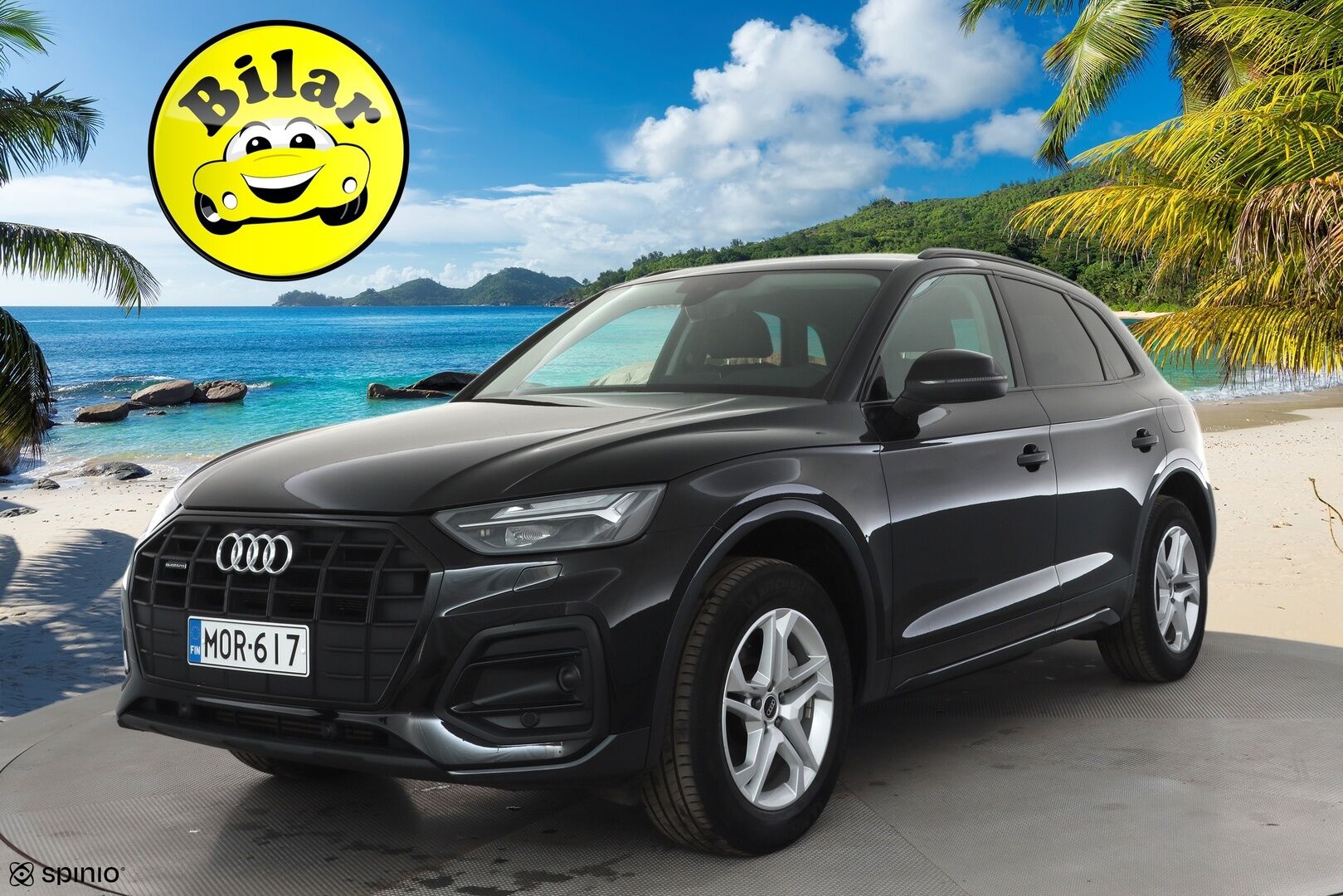 Audi Q5 2023 Progress 50 TFSI e 220 kW quattro S tronic - ACC | Koukku | LED | P.Kamera | Urheiluistuimet | Keyless | Apple&Android | SOH 98.7% 1.Om Suomi auto | Kahdet renkaat Audin alumiinivantein | Kot i& Kauppalaturi |