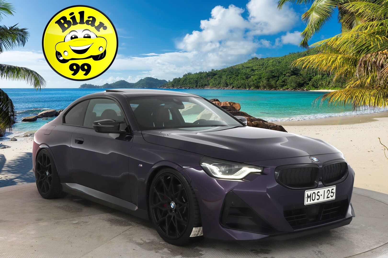 BMW 220 2022 d A G42 Coupé M-Sport * HUD / Kattoluukku / H&K / ACC / 360*Kamera * - 3,99 % KORKOTARJOUS TÄHÄN AUTOON - * Todella näyttävä harvinaisuus / 2x renkailla / Jäätävillä varusteilla *