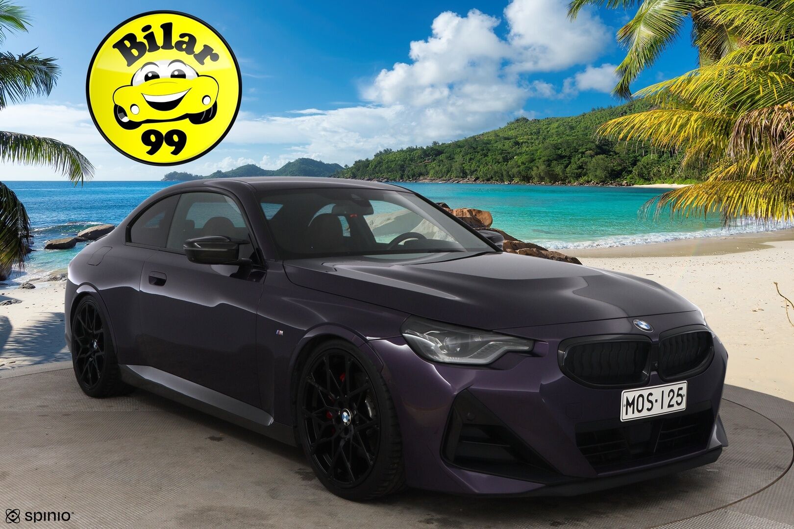BMW 220 2022 d A G42 Coupé M-Sport * HUD / Adapt.Vakkari / Harman&Kardon / Vetokoukku / Vernasca Nahkasisusta / Adapt.LED - * Todella näyttävä harvinaisuus / 2x renkailla / Jäätävillä varusteilla *