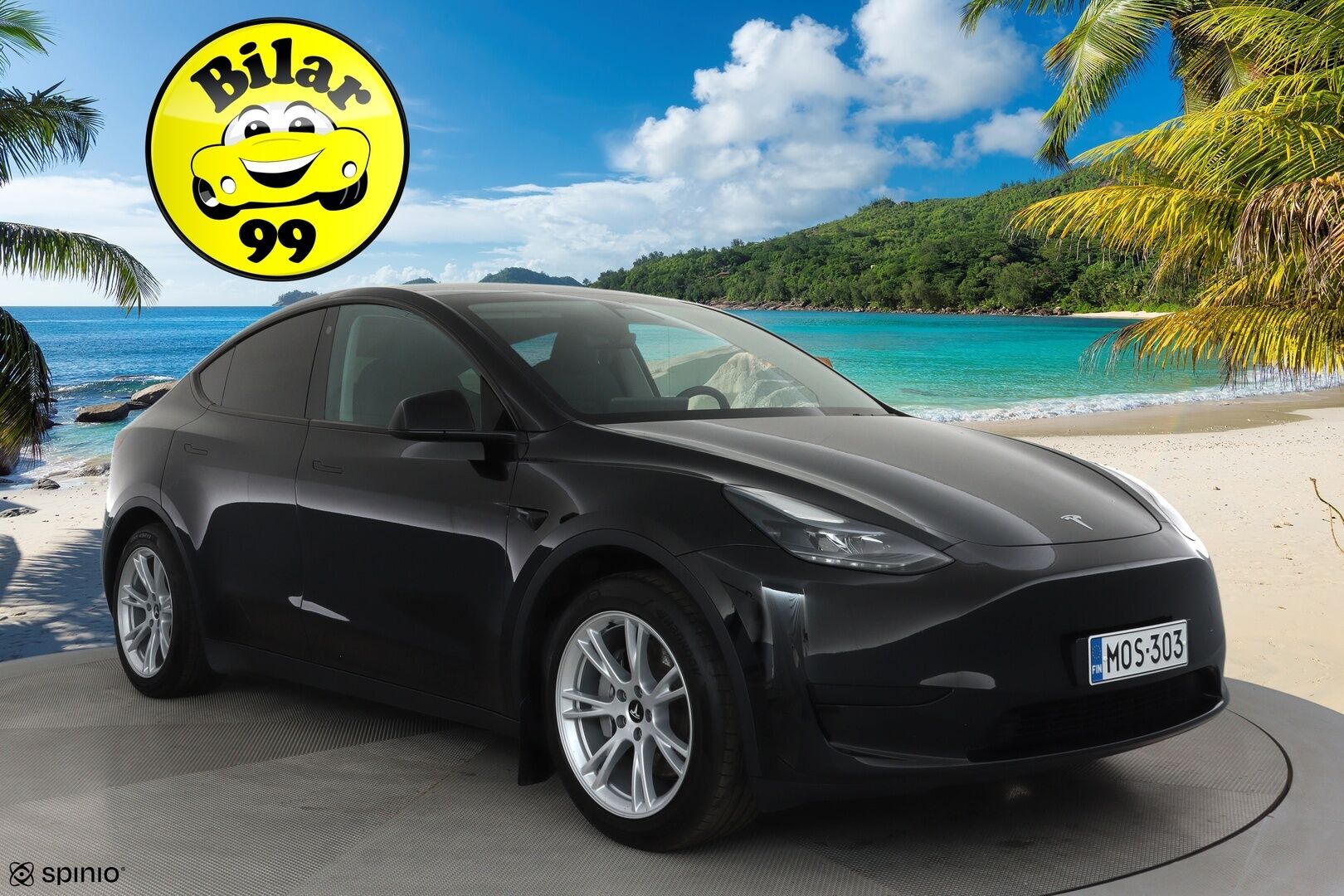 Tesla Model Y 2023 RWD **Lasikatto / Lämpöpumppu / Koukku / Adapt.Vakkari / Matrix-LED / P.Kamera / Muistipenkki / Premium Audio / Navi** - 3,99 % KORKOTARJOUS TÄHÄN AUTOON - Suomi-auto / 2x Latauskaapelit / Kahdet Renkaat 