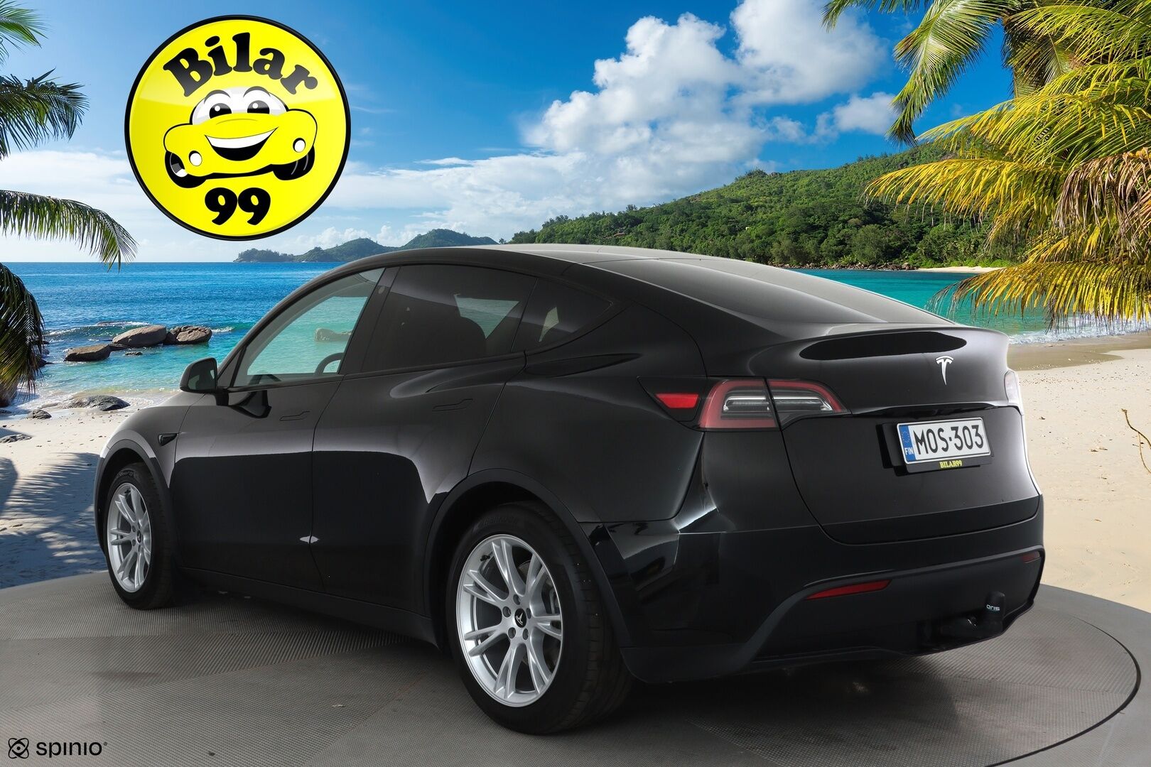 Tesla Model Y 2023 RWD **Lasikatto / Lämpöpumppu / Koukku / Adapt.Vakkari / Matrix-LED / P.Kamera / Muistipenkki / Premium Audio / Navi** - 3,99 % KORKOTARJOUS TÄHÄN AUTOON - Suomi-auto / 2x Latauskaapelit / Kahdet Renkaat 