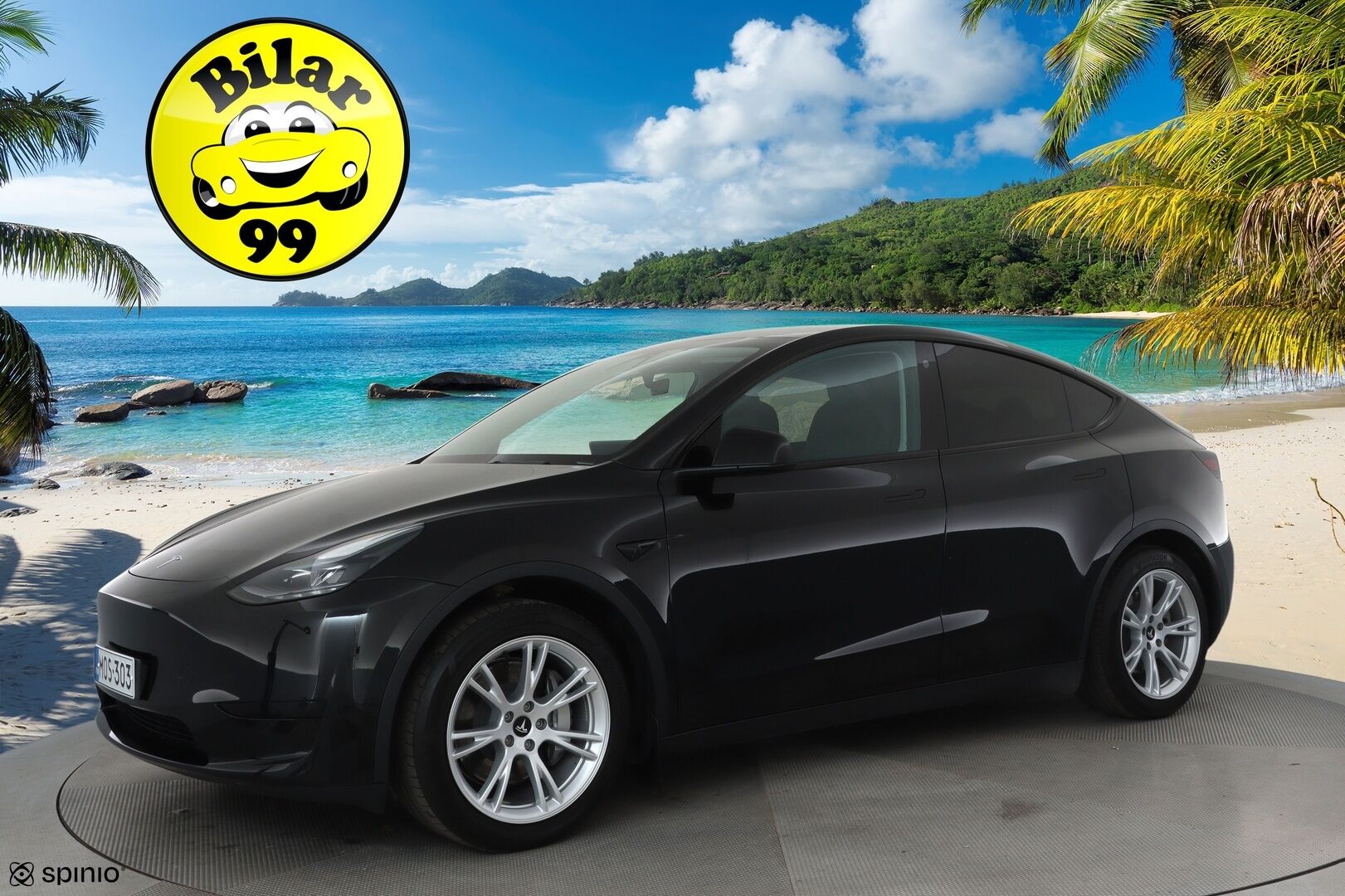 Tesla Model Y 2023 RWD **Lasikatto / Lämpöpumppu / Koukku / Adapt.Vakkari / Matrix-LED / P.Kamera / Muistipenkki / Premium Audio / Navi** - 3,99 % KORKOTARJOUS TÄHÄN AUTOON - Suomi-auto / 2x Latauskaapelit / Kahdet Renkaat 