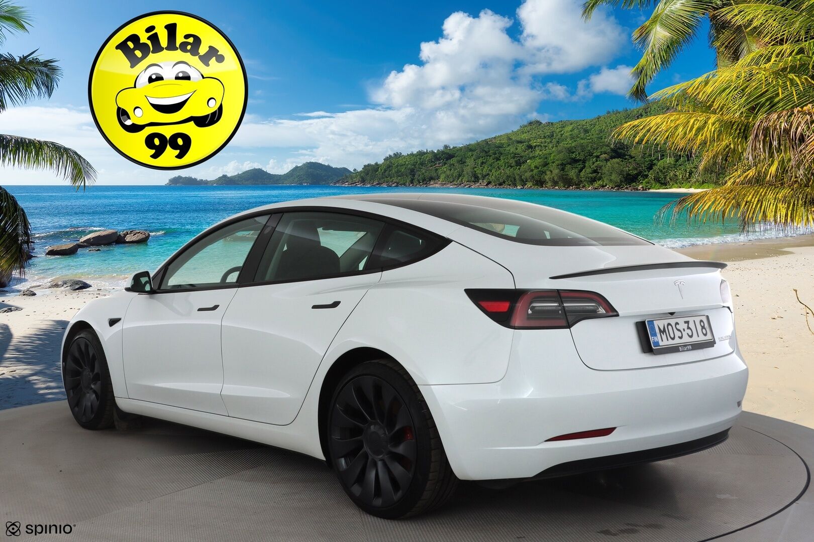 Tesla Model 3 2023 Performance * Lasikatto / ILP / ACC / Matrix-LED / P.Kamera / Muistipenkki / Premium Audio / Navi / Kaistavahti * - 1-om Suomi-auto / Akku kuntotarkastettu / Kahdet renkaat - HULLU BLACKWEEK KORKOTARJOUS 2,49%