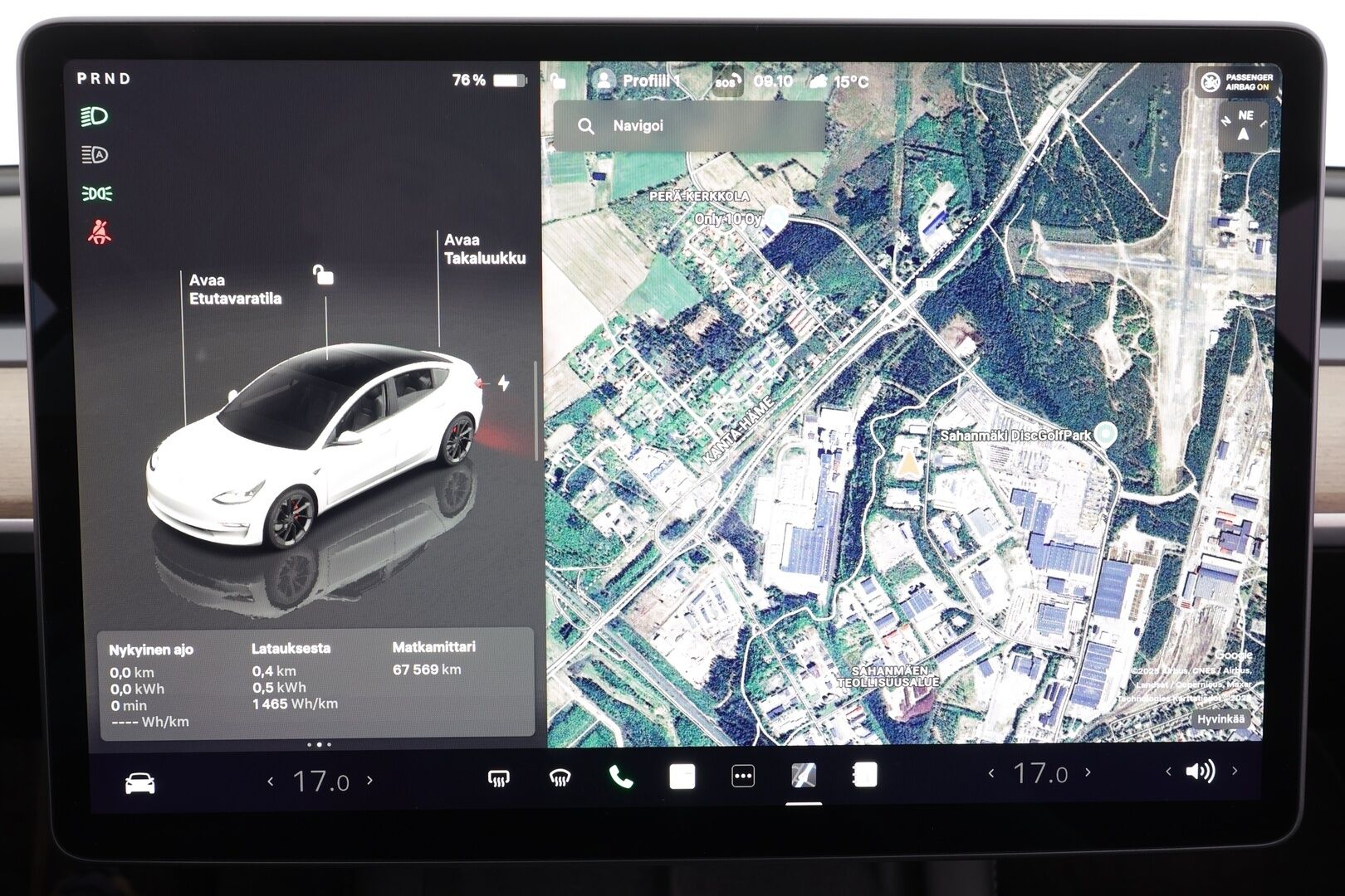 Tesla Model 3 2023 Performance * Lasikatto / ILP / ACC / Matrix-LED / P.Kamera / Muistipenkki / Premium Audio / Navi / Kaistavahti * - 1-om Suomi-auto / Akku kuntotarkastettu / Kahdet renkaat - HULLU BLACKWEEK KORKOTARJOUS 2,49%