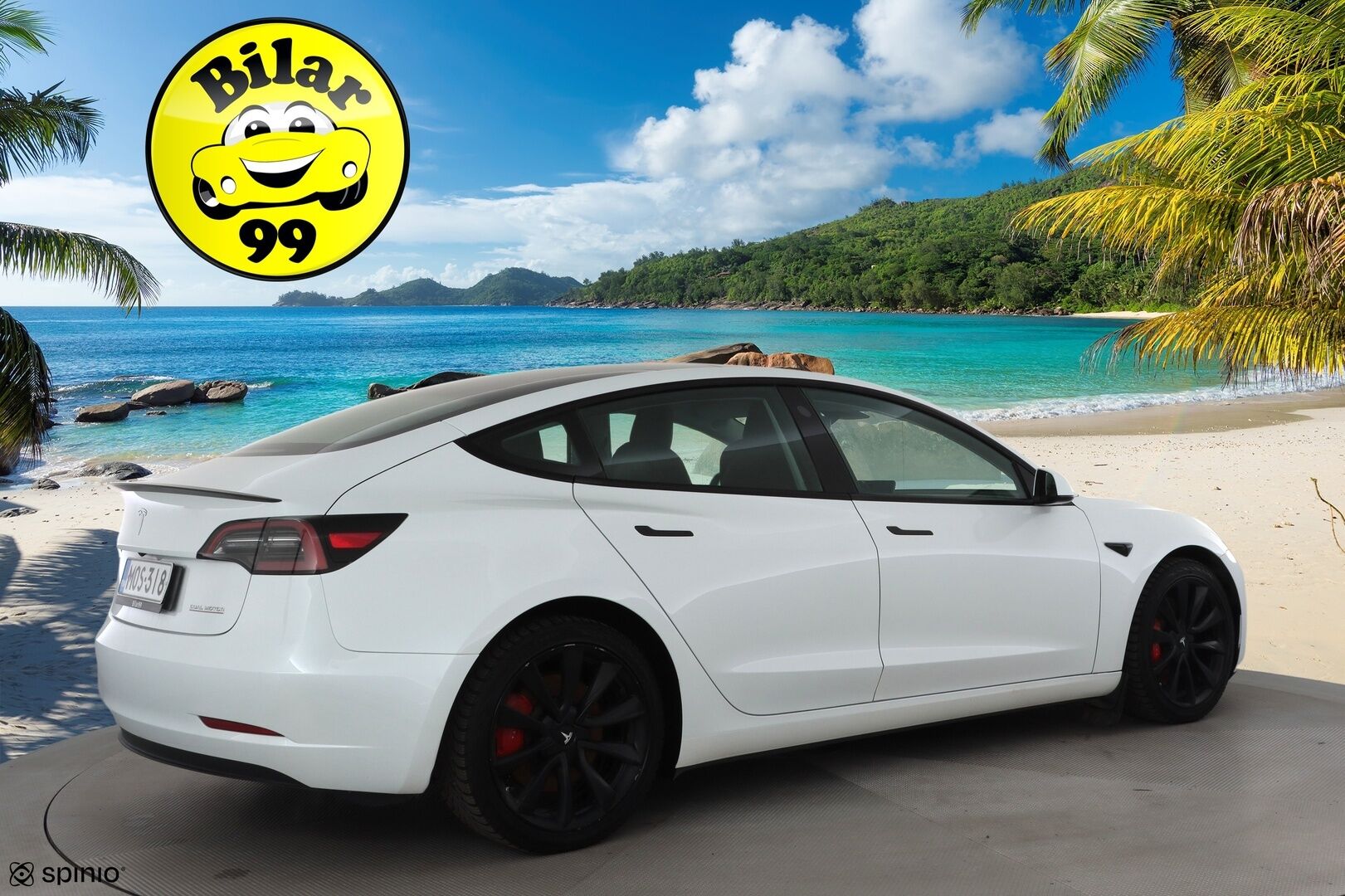 Tesla Model 3 2023 Performance * Lasikatto / ILP / ACC / Matrix-LED / P.Kamera / Muistipenkki / Premium Audio / Navi / Kaistavahti * - 1-om Suomi-auto / Akku kuntotarkastettu / Kahdet renkaat - HULLU BLACKWEEK KORKOTARJOUS 2,49%