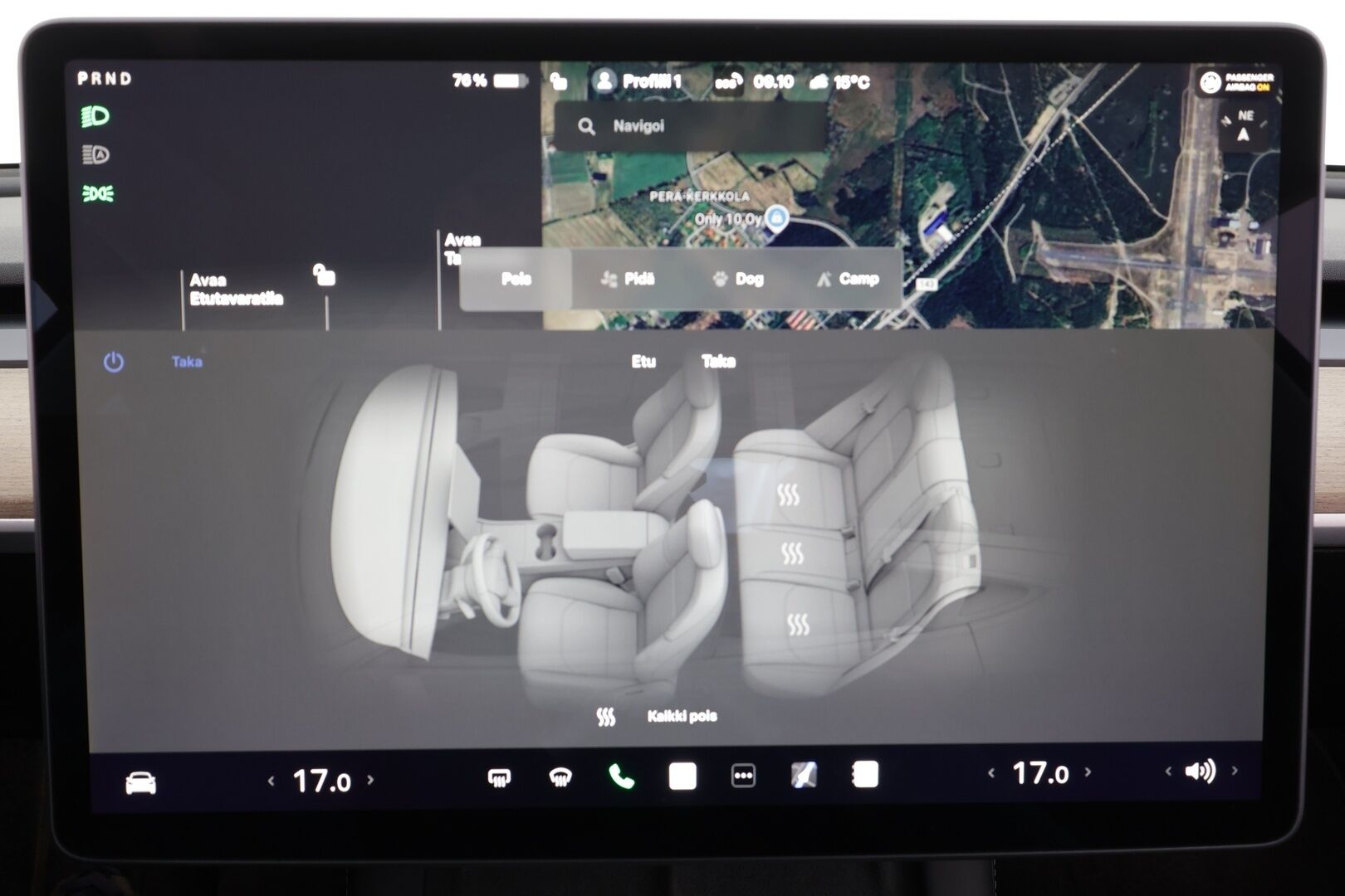 Tesla Model 3 2023 Performance * Lasikatto / ILP / ACC / Matrix-LED / P.Kamera / Muistipenkki / Premium Audio / Navi / Kaistavahti * - 1-om Suomi-auto / 2x vanteet / Akku kuntotarkastettu 