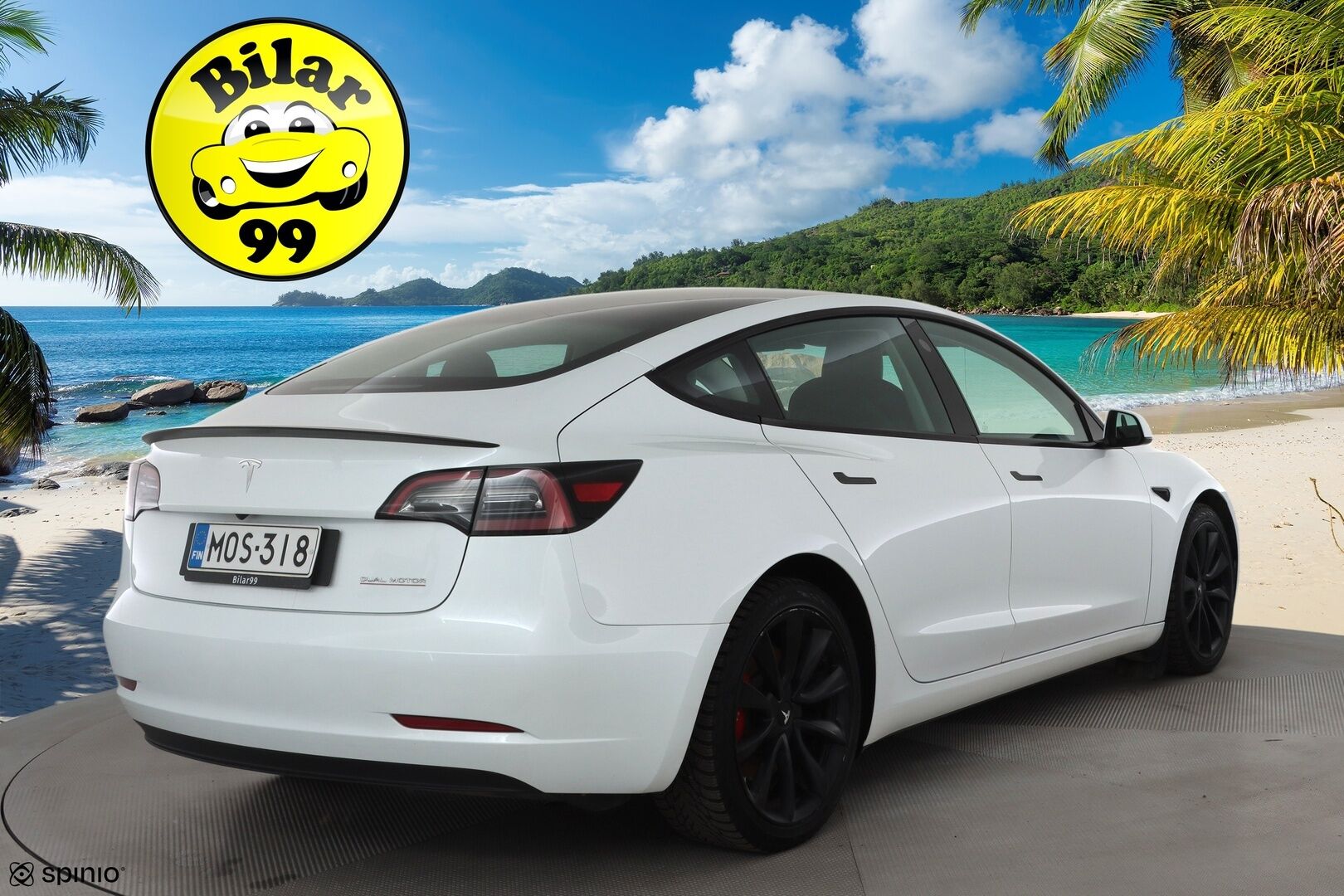 Tesla Model 3 2023 Performance * Lasikatto / ILP / ACC / Matrix-LED / P.Kamera / Muistipenkki / Premium Audio / Navi / Kaistavahti * - 1-om Suomi-auto / Akku kuntotarkastettu / Kahdet renkaat - HULLU BLACKWEEK KORKOTARJOUS 2,49%