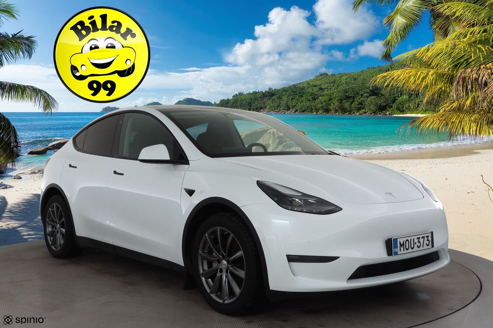 Tesla Model Y 2023 Long Range Dual Motor * Lasikatto / Koukku / ILP / ACC / Matrix-LED / Muistipenkki / P.kamera / Premium Audio / Navi * - 1-om Suomi-auto / 2x Latauskaapelit / Kahdet renkaat aluvanteilla