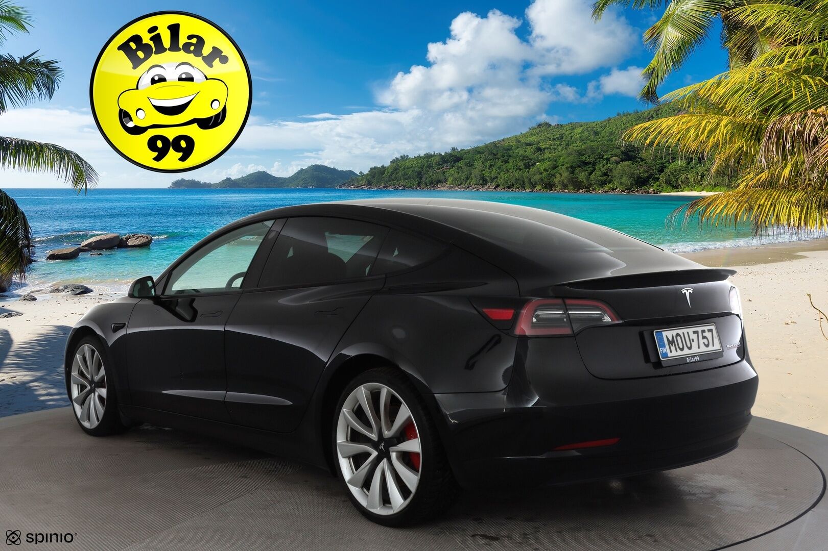 Tesla Model 3 2022 Performance * P.kamera / Premium Audio / Lasikatto / Nahat / Matrix LED / Navi / ILP * - Akku kuntotarkastettu - HULLU BLACKWEEK KORKOTARJOUS 2,49%