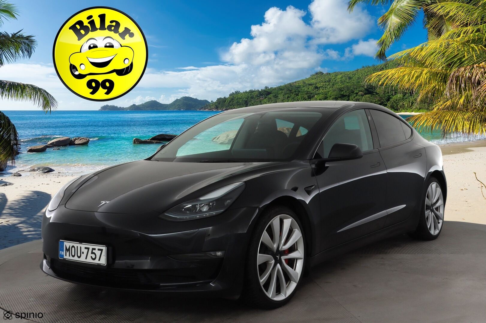 Tesla Model 3 2022 Performance * P.kamera / Premium Audio / Lasikatto / Nahat / Matrix LED / Navi / ILP * - Akku kuntotarkastettu - HULLU BLACKWEEK KORKOTARJOUS 2,49%