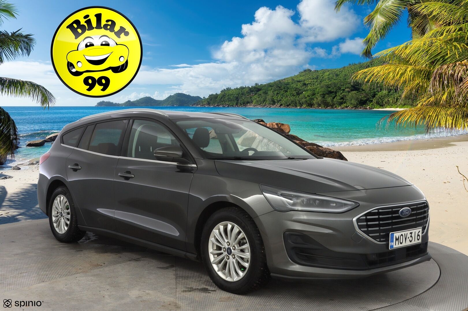 Ford Focus 2023 1.0 EcoBoost Hybrid Powershift 125hv A7 Titanium Wagon *Bang&Olufsen / Digimittaristo / ACC / Lohkolämmitin / Kamera / Sähkökontti* - Suomi-auto / Kahdet renkaat / Huippuvarustelu