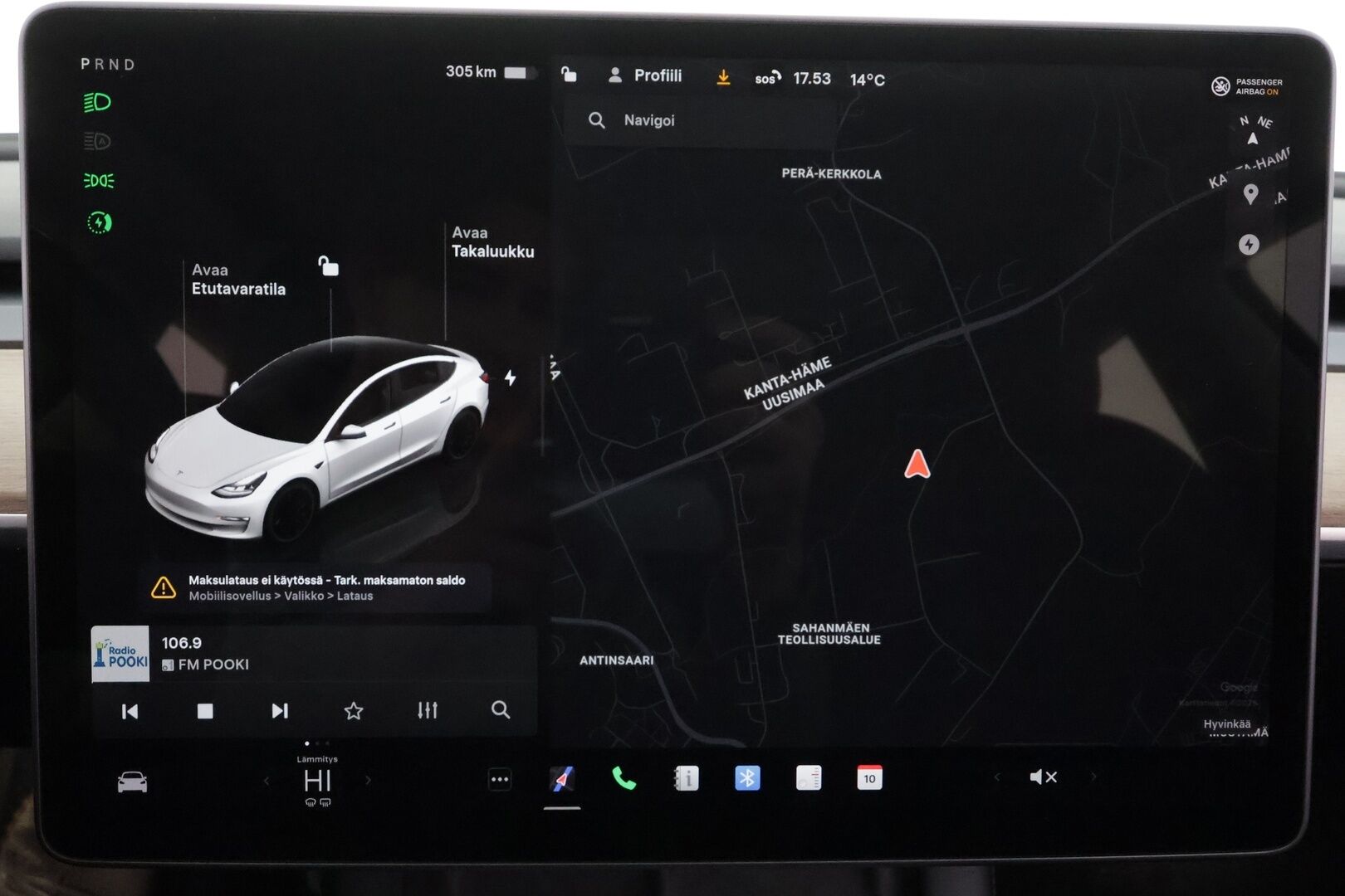 Tesla Model 3 2022 Long Range * Lasikatto / ILP / ACC / Matrix-LED / P.kamera / Muistipenkki / Premium Audio / Navi / Kaistavahti * - 2x Latauskaapelit - HULLUT BLACKWEEK JATKOT - KORKOTARJOUS 2,49%
