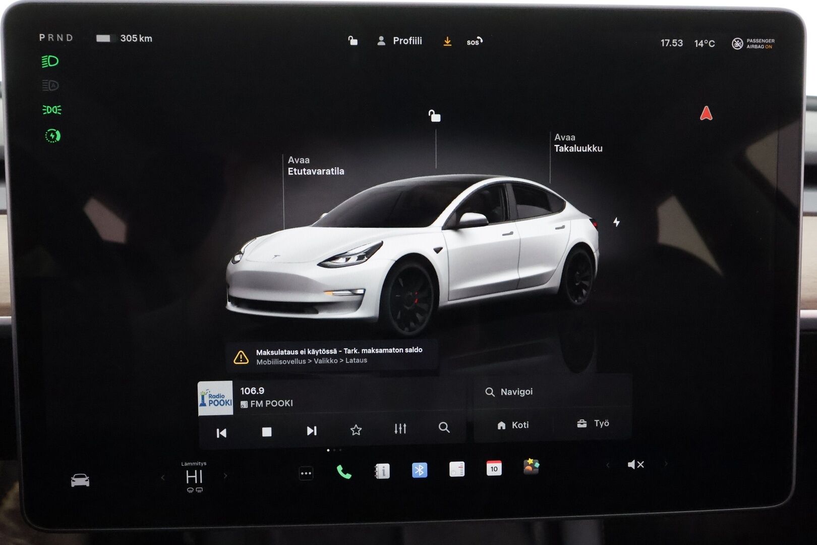 Tesla Model 3 2022 Long Range * Lasikatto / ILP / ACC / Matrix-LED / P.kamera / Muistipenkki / Premium Audio / Navi / Kaistavahti * - 2x Latauskaapelit - HULLUT BLACKWEEK JATKOT - KORKOTARJOUS 2,49%