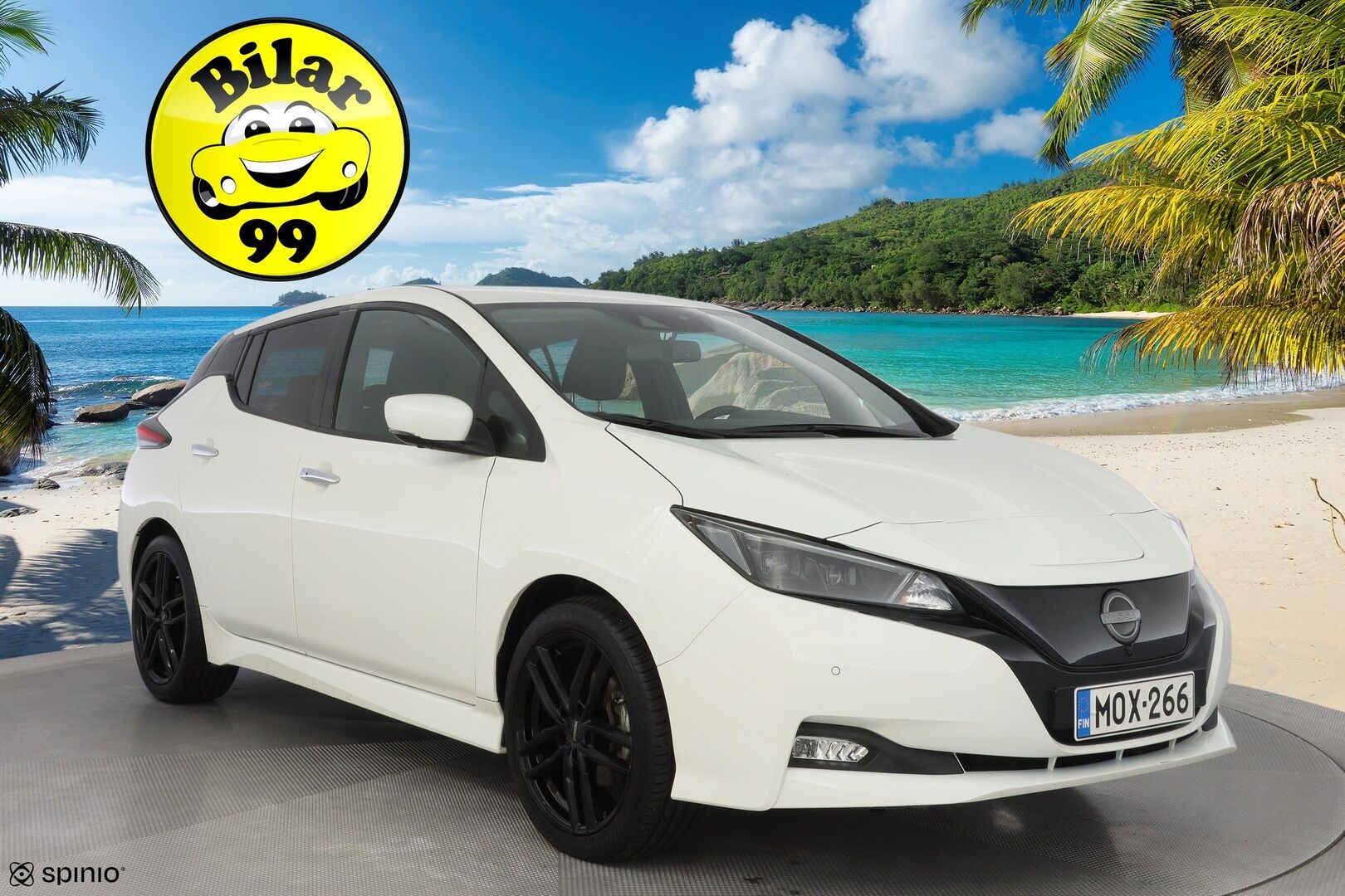 Nissan Leaf 2023 N-Connecta 40 kWh FI  / ACC / Blis / Keyless / 360 kamera / Navi / Ratinlämmitin - Suomi-auto / Kahdet alumiinivanteet renkailla! / Uusi tuulilasi vaihdettu 06/25!