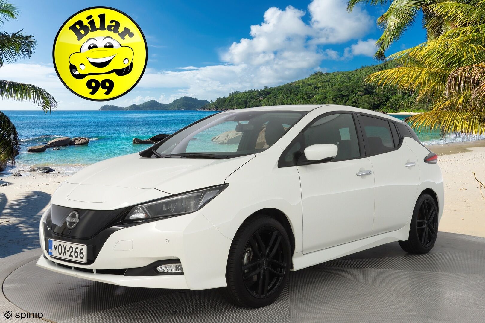 Nissan Leaf 2023 N-Connecta 40 kWh FI  / ACC / Blis / Keyless / 360 kamera / Navi / Ratinlämmitin - Suomi-auto / Kahdet alumiinivanteet renkailla! / Uusi tuulilasi vaihdettu 06/25!