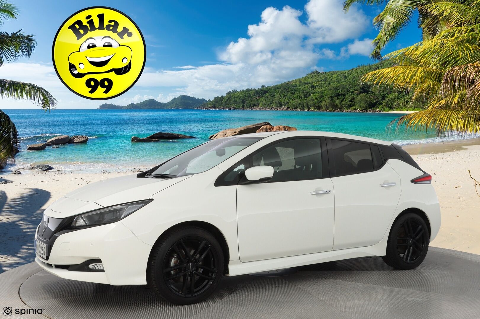 Nissan Leaf 2023 N-Connecta 40 kWh FI  / ACC / Blis / Keyless / 360 kamera / Navi / Ratinlämmitin - Suomi-auto / Kahdet alumiinivanteet renkailla! / Uusi tuulilasi vaihdettu 06/25!