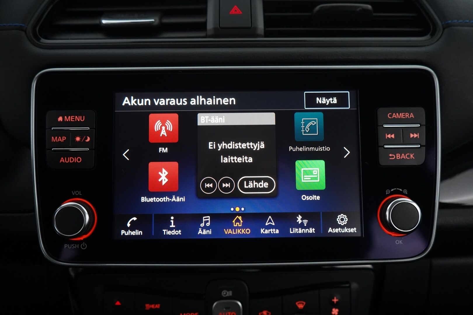 Nissan Leaf 2023 N-Connecta 40 kWh FI  / ACC / Blis / Keyless / 360 kamera / Navi / Ratinlämmitin - Suomi-auto / Kahdet alumiinivanteet renkailla! / Uusi tuulilasi vaihdettu 06/25!
