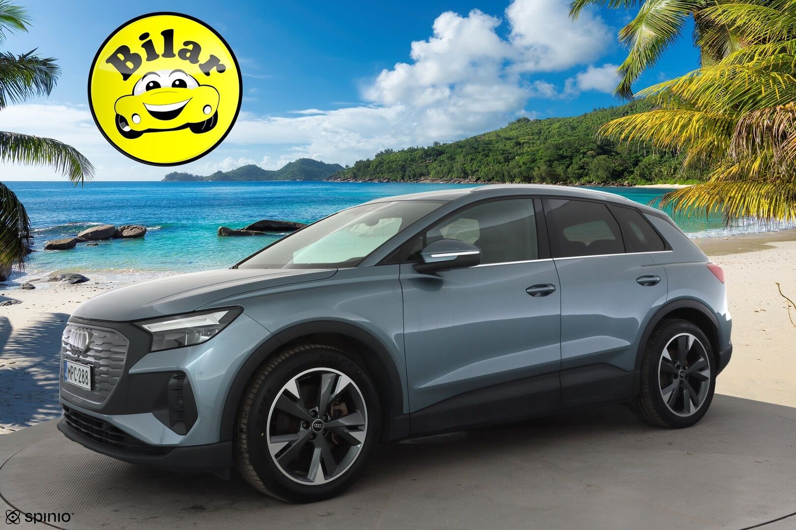 Audi Q4 e-tron 2023 SUV 45 e-tron quattro - | ILP | ACC | LED | P.kamera | Sporttipenkit | Navi | Kaistavahti | Keyless | Digimittaristo | Apple&Android | 1-om Suomi-auto | 2x Latauskaapelit | Kahdet renkaat | Merkkihuollot |