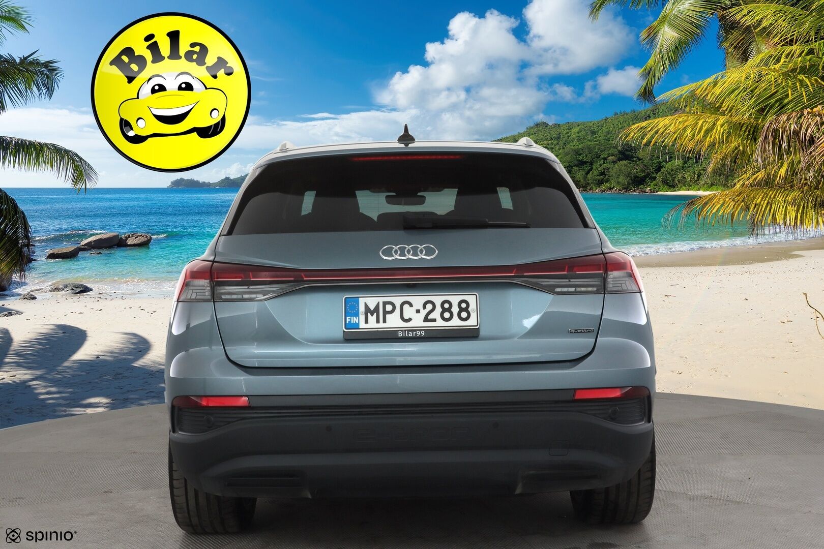 Audi Q4 e-tron 2023 SUV 45 e-tron quattro - | ILP | ACC | LED | P.kamera | Sporttipenkit | Navi | Kaistavahti | Keyless | Digimittaristo | Apple&Android | 1-om Suomi-auto | 2x Latauskaapelit | Kahdet renkaat | Merkkihuollot |