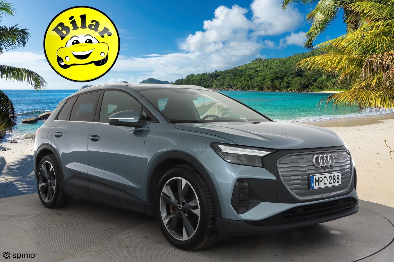 Audi Q4 e-tron 2023 SUV 45 e-tron quattro - | ILP | ACC | LED | P.kamera | Sporttipenkit | Navi | Kaistavahti | Keyless | Digimittaristo | Apple&Android | 1-om Suomi-auto | 2x Latauskaapelit | Kahdet renkaat | Merkkihuollot |