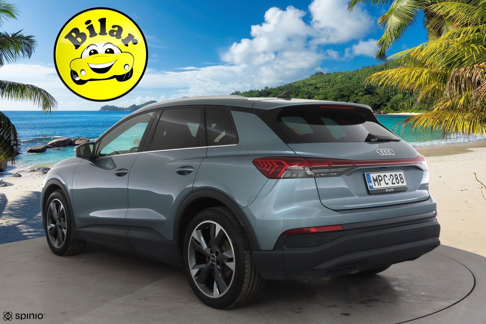 Audi Q4 e-tron 2023 SUV 45 e-tron quattro - | ILP | ACC | LED | P.kamera | Sporttipenkit | Navi | Kaistavahti | Keyless | Digimittaristo | Apple&Android | 1-om Suomi-auto | 2x Latauskaapelit | Kahdet renkaat | Merkkihuollot |