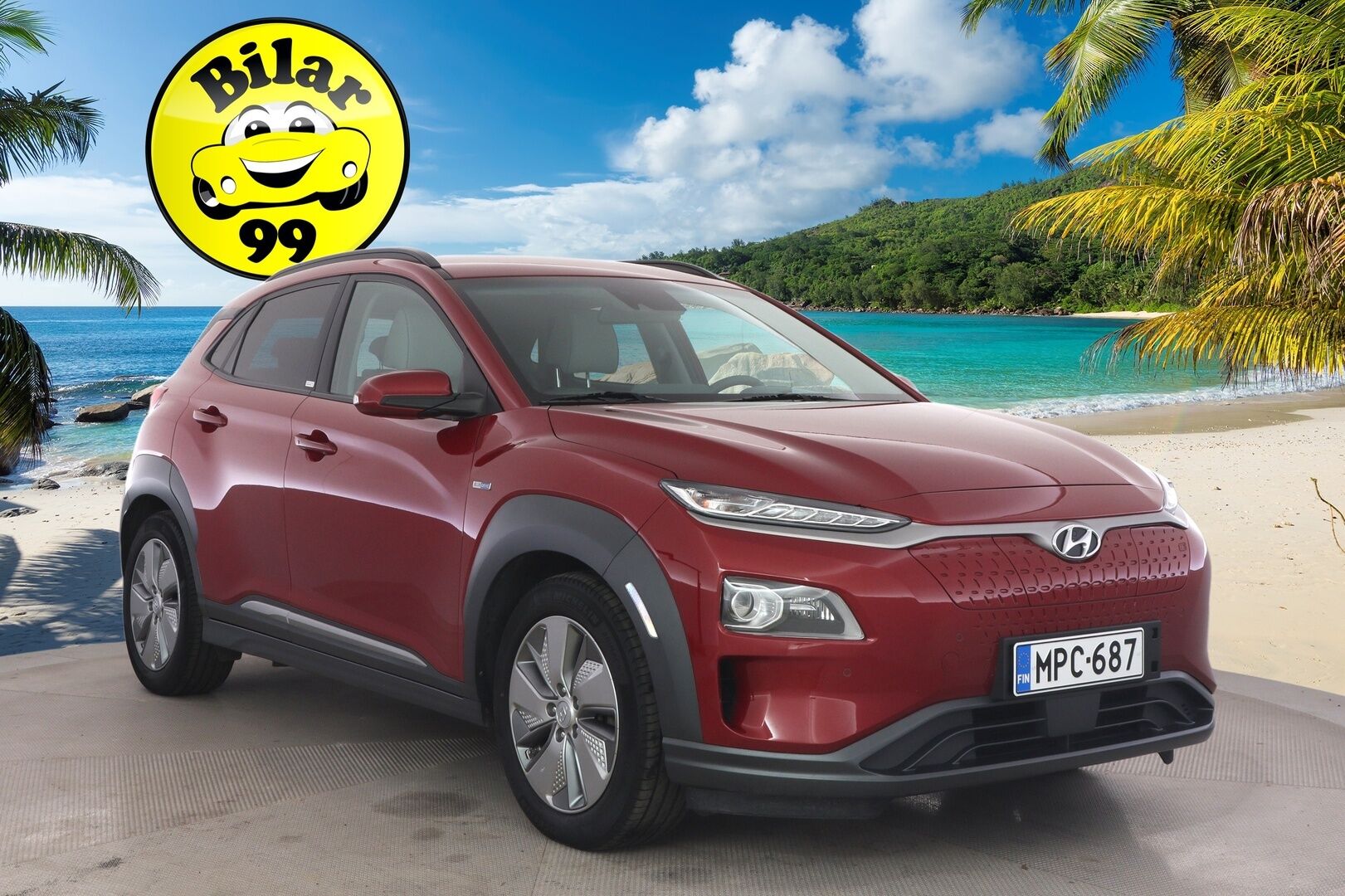 HYUNDAI KONA 2021 EV 64 kWh Premium - Adapt. Vakkari / HUD / P-kamera / Ilmastoidut Sähkönahat / KRELL / Kaistavahti / Ratinlämmitin / 2x renkaat / BLIS / KeylessGo
