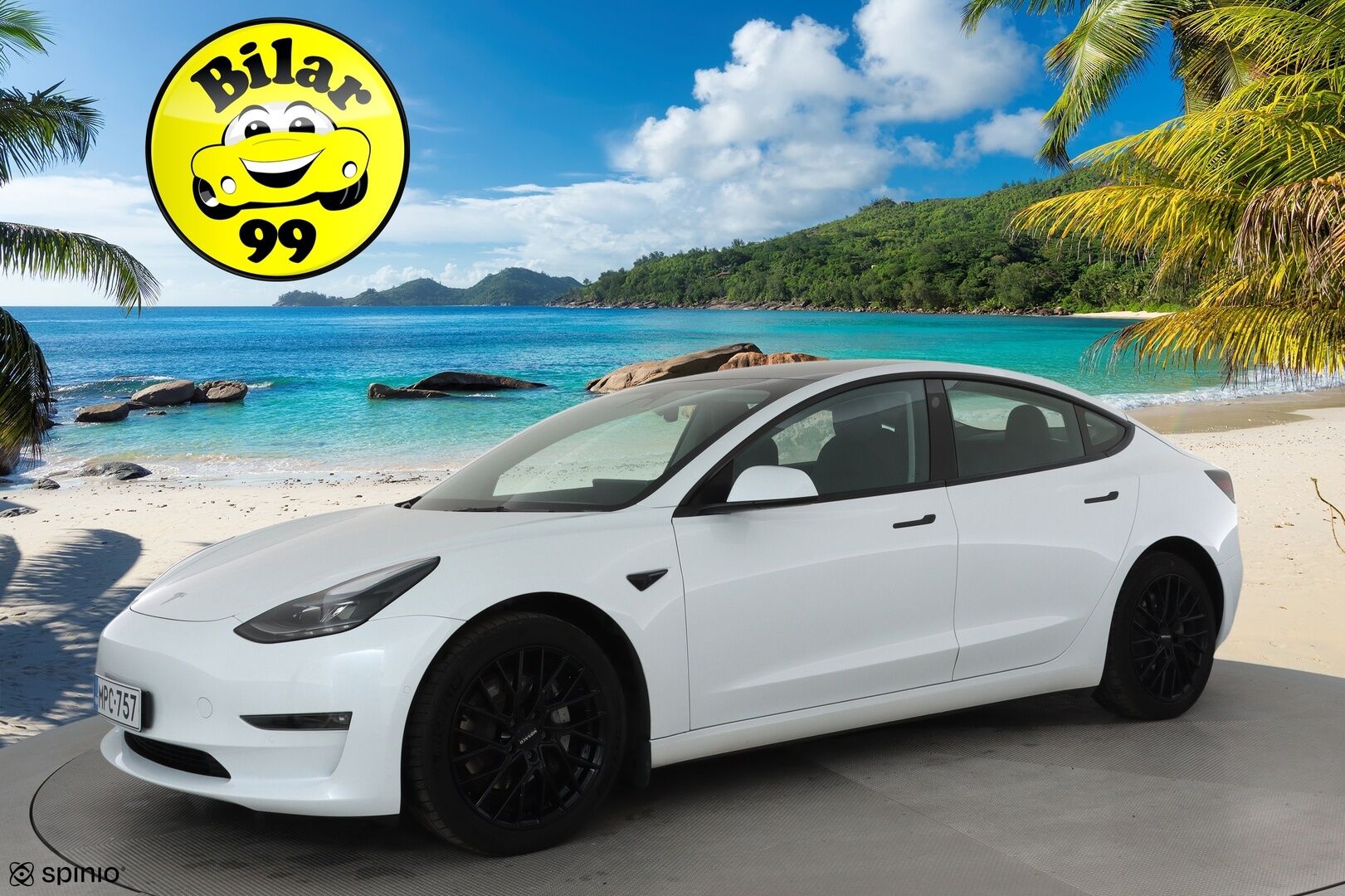 Tesla Model 3 2022 Long Range Dual motor AWD **Lasikatto / Mustat nahat / Lämpöpumppu / Matrix LED / Premium Audio** - 3,99 % KORKOTARJOUS TÄHÄN AUTOON 31.8. ASTI! - Kahdet renkaat aluvanteilla