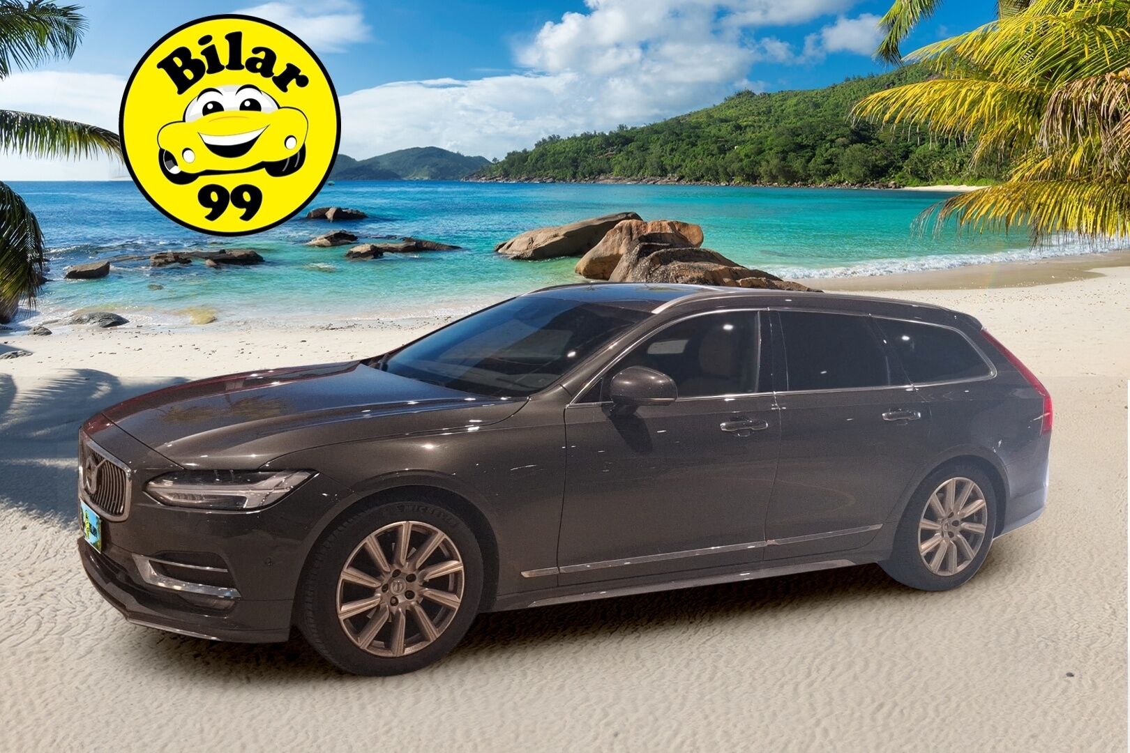 Volvo V90 2018 D4 Inscription aut / Adapt. vakkari / Vetokoukku / Navi / P. Tutkat - Webasto / BLIS / LED 