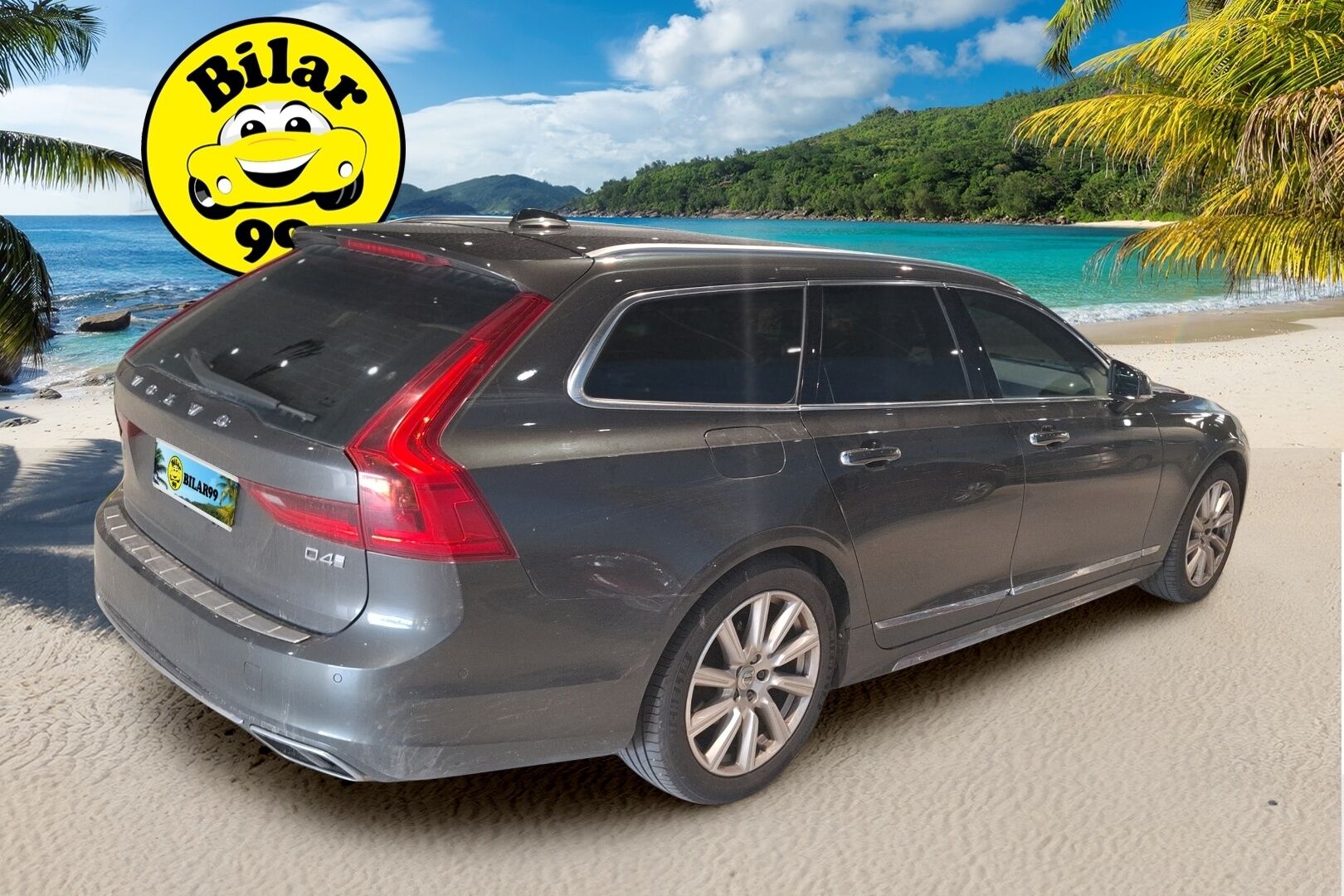 Volvo V90 2018 D4 Inscription aut / Adapt. vakkari / Vetokoukku / Navi / P. Tutkat - Webasto / BLIS / LED 