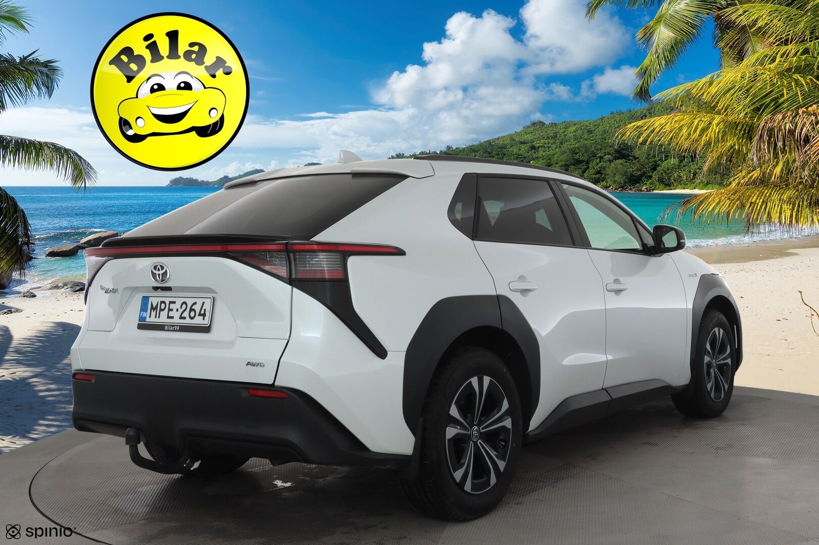 Toyota bZ4X 2023 Active AWD - | ACC | ILP | Koukku | P.kamera | Keyless | Kaista-avustin | Lämm. ratti | Lämm. tuulilasi | Navi | Apple & Android | Merkkihuollot | 2x renkaat aluin |