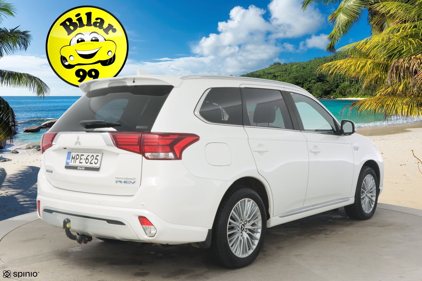 Mitsubishi Outlander 2019 13.8 kWh Business 4WD (224hp) **ACC / Vaaleat nahat / 360° / Rockford- Äänet / Koukku** - Huollot / Kahdet renkaat vanteineen 