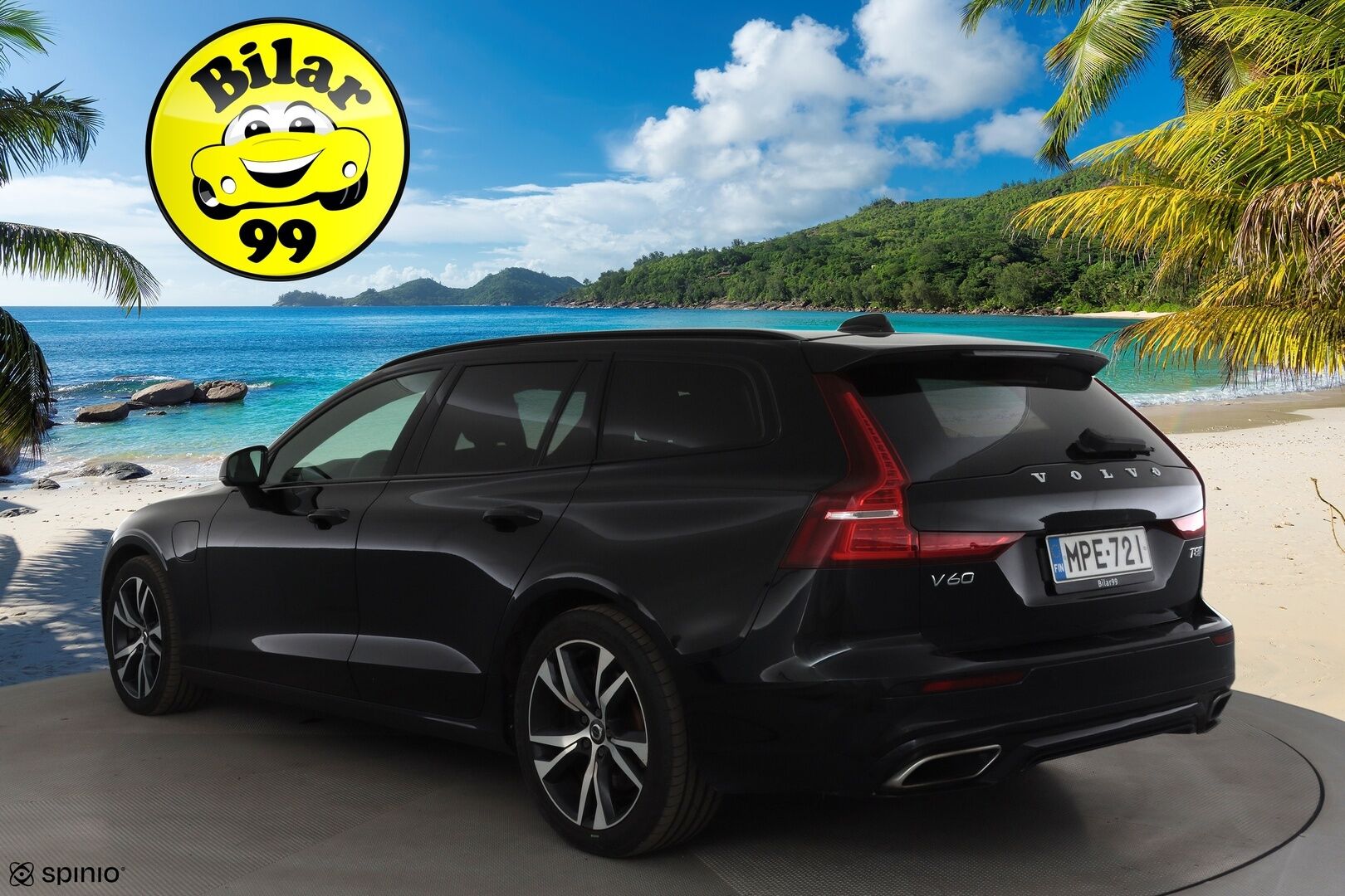 Volvo V60 2019 T8 AWD aut R-Design * ACC / Panorama / Puolinahat muistilla / High perfo äänentoisto / P.kamera / Keyless * - Koti & Kauppalaturi / Kahdet renkaat 