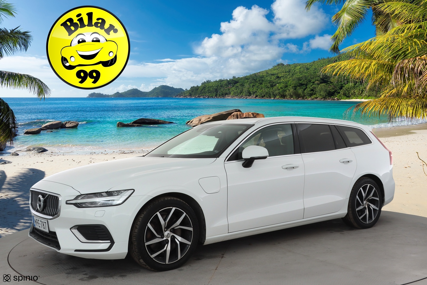 Volvo V60 2020 T6 TwE AWD Business Inscription aut * ACC / Koukku / Webasto / Full LED / BLIS / Muistipenkki / Panorama / Keyless / Navi * - Kahdet renkaat aluvanteilla - HULLUT AVAJAISHULINAT KORKOTARJOUS 3,29 %