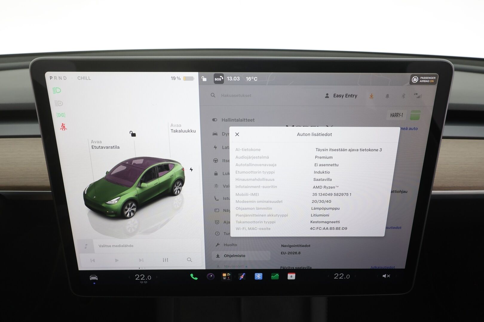 Tesla Model Y 2023 Long Range - | ACC | ILP | Koukku | Ryzen | Matrix | Premium Audio | Lasikatto | Muistipenkki | Nahat | P.kamera | 1-om suomiauto | 2x renkaat aluin |
