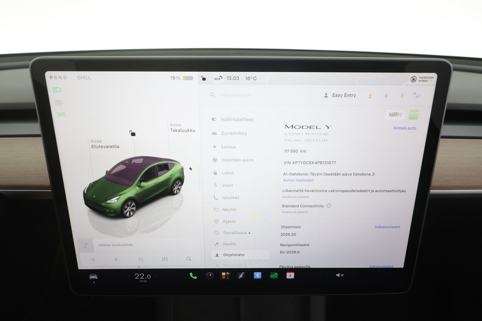 Tesla Model Y 2023 Long Range - | ACC | ILP | Koukku | Ryzen | Matrix | Premium Audio | Lasikatto | Muistipenkki | Nahat | P.kamera | 1-om suomiauto | 2x renkaat aluin |
