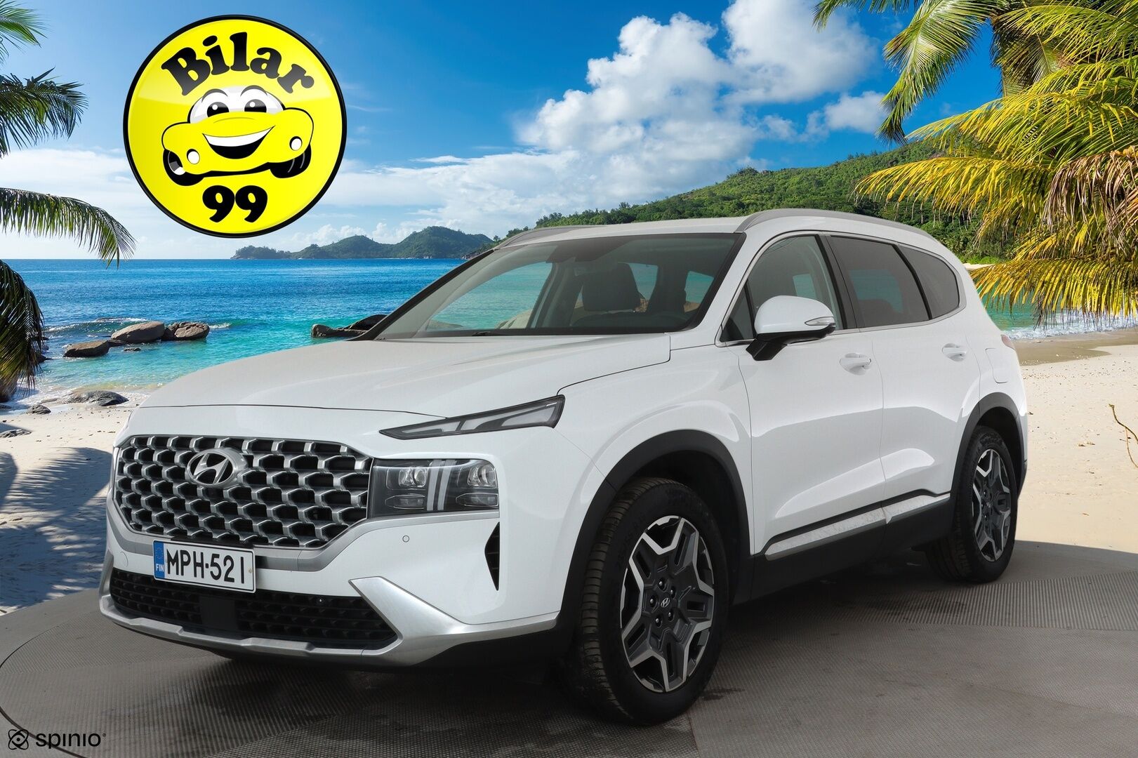 Hyundai Santa Fe 2023 1.6 T-GDI 265 hv Plug in 4WD 6AT Premium 7P *ACC / HUD / 360° / Muistipenkki / Ilmastoidut nahat / Navi / LED / KeylessGo* - KATSO KAMPANJAHINTA! / SoH 98,7% / 1.Om Suomi-auto / Kahdet renkaat aluvanteilla / Merkkihuollettu / Viimeisin huolto 44tkm - Osta nyt, maksa vasta ensi vuonna