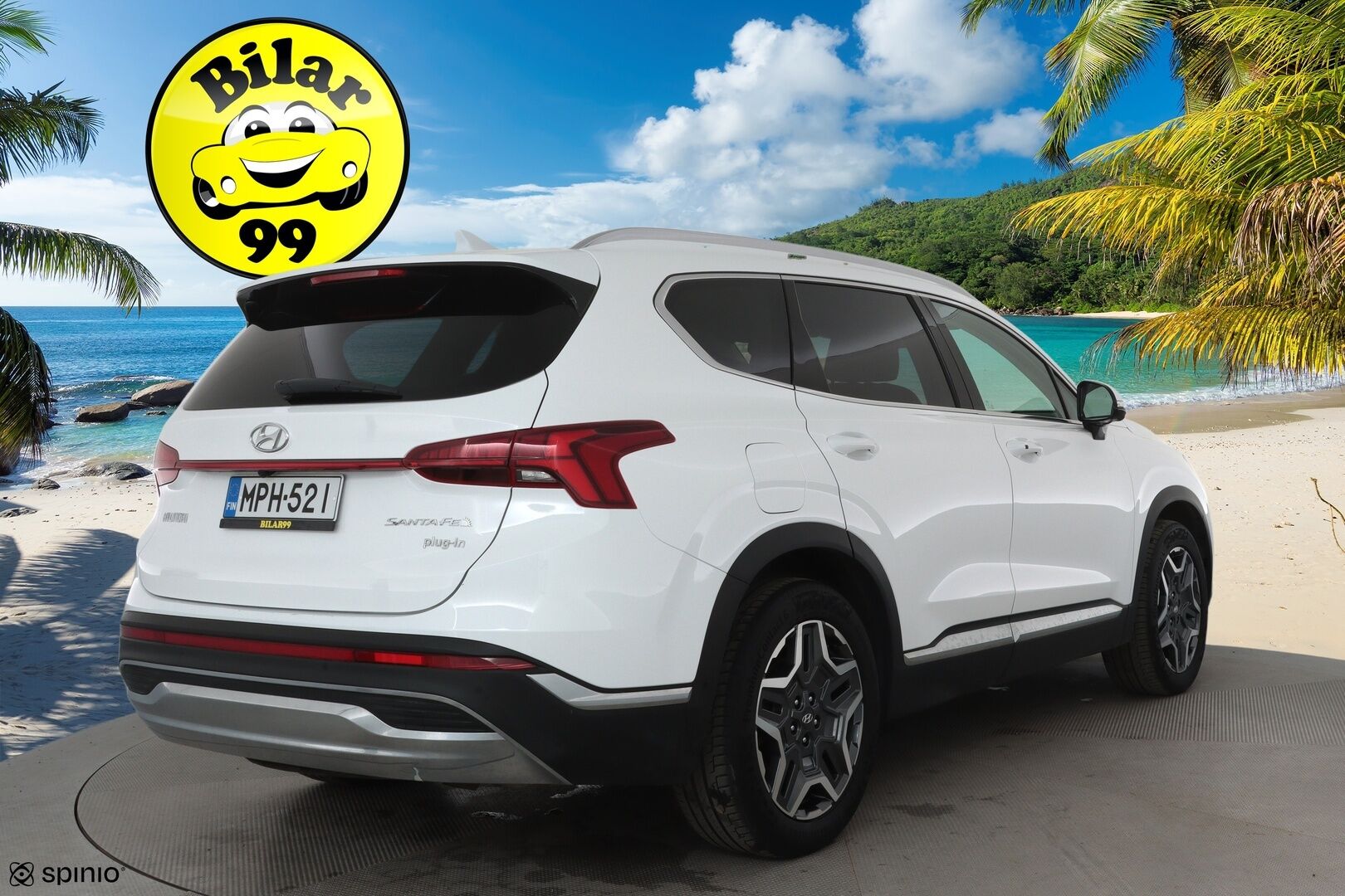 Hyundai Santa Fe 2023 1.6 T-GDI 265 hv Plug in 4WD 6AT Premium 7P *ACC / HUD / 360° / Muistipenkki / Ilmastoidut nahat / Navi / LED / KeylessGo* - KATSO KAMPANJAHINTA! / SoH 98,7% / 1.Om Suomi-auto / Kahdet renkaat aluvanteilla / Merkkihuollettu / Viimeisin huolto 44tkm - Osta nyt, maksa vasta ensi vuonna