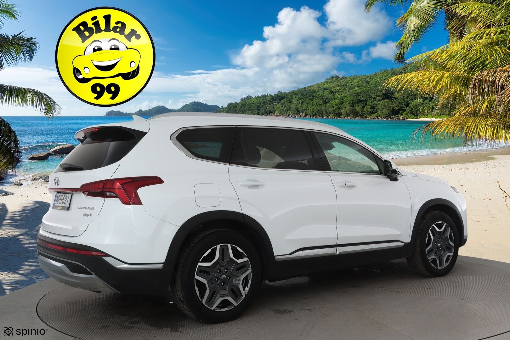 Hyundai Santa Fe 2023 1.6 T-GDI 265 hv Plug in 4WD 6AT Premium 7P *ACC / HUD / 360° / Muistipenkki / Ilmastoidut nahat / Navi / LED / KeylessGo* - KATSO KAMPANJAHINTA! / SoH 98,7% / 1.Om Suomi-auto / Kahdet renkaat aluvanteilla / Merkkihuollettu / Viimeisin huolto 44tkm - Osta nyt, maksa vasta ensi vuonna