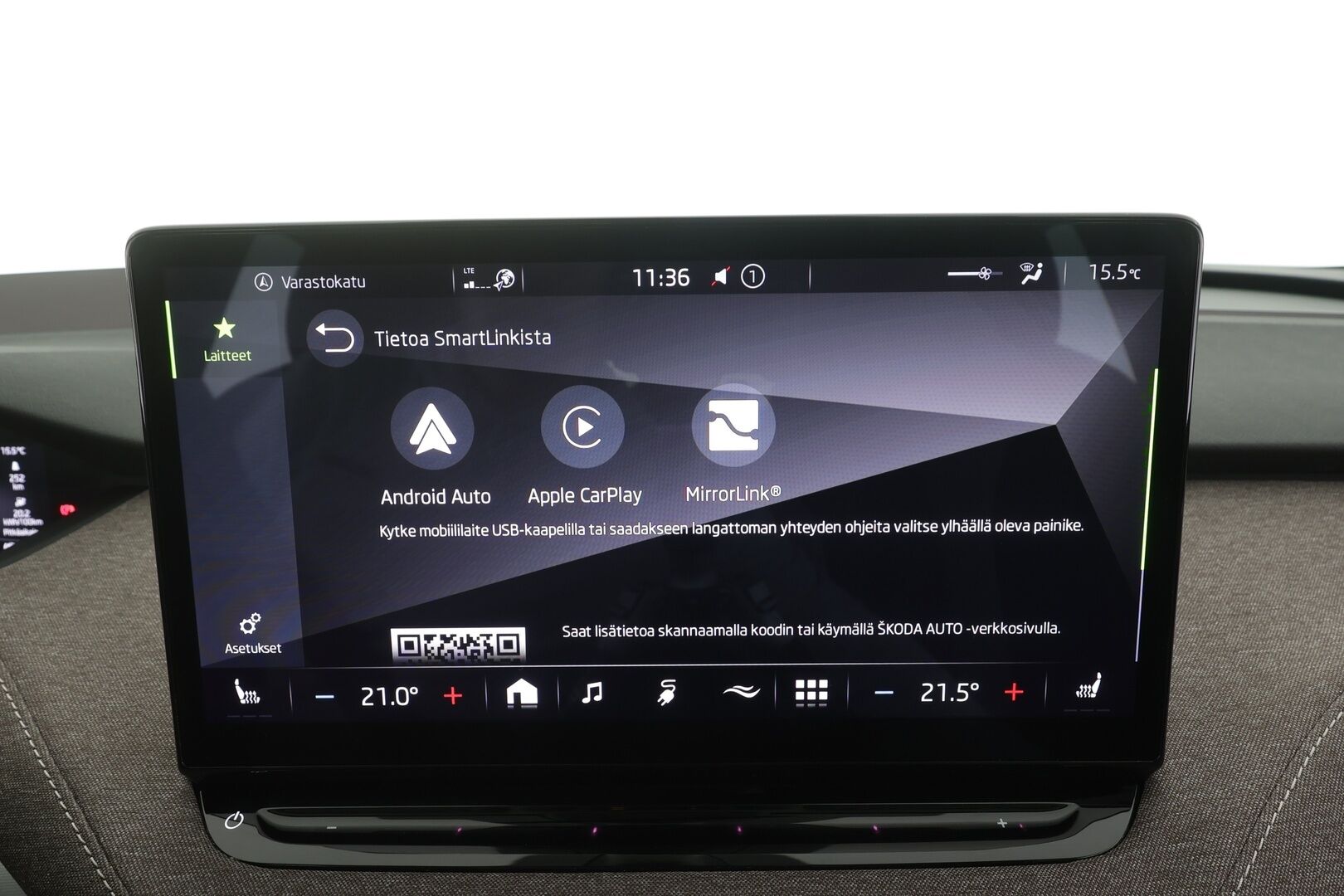 Skoda Enyaq 2023 60 Style iV - | ACC | ILP | Koukku | HUD | Matrix | Canton | Crystal face | Muistipenkki | P.kamera | Side Assist | Keyless | 2x renkaat aluin | 1-om Suomiauto | 